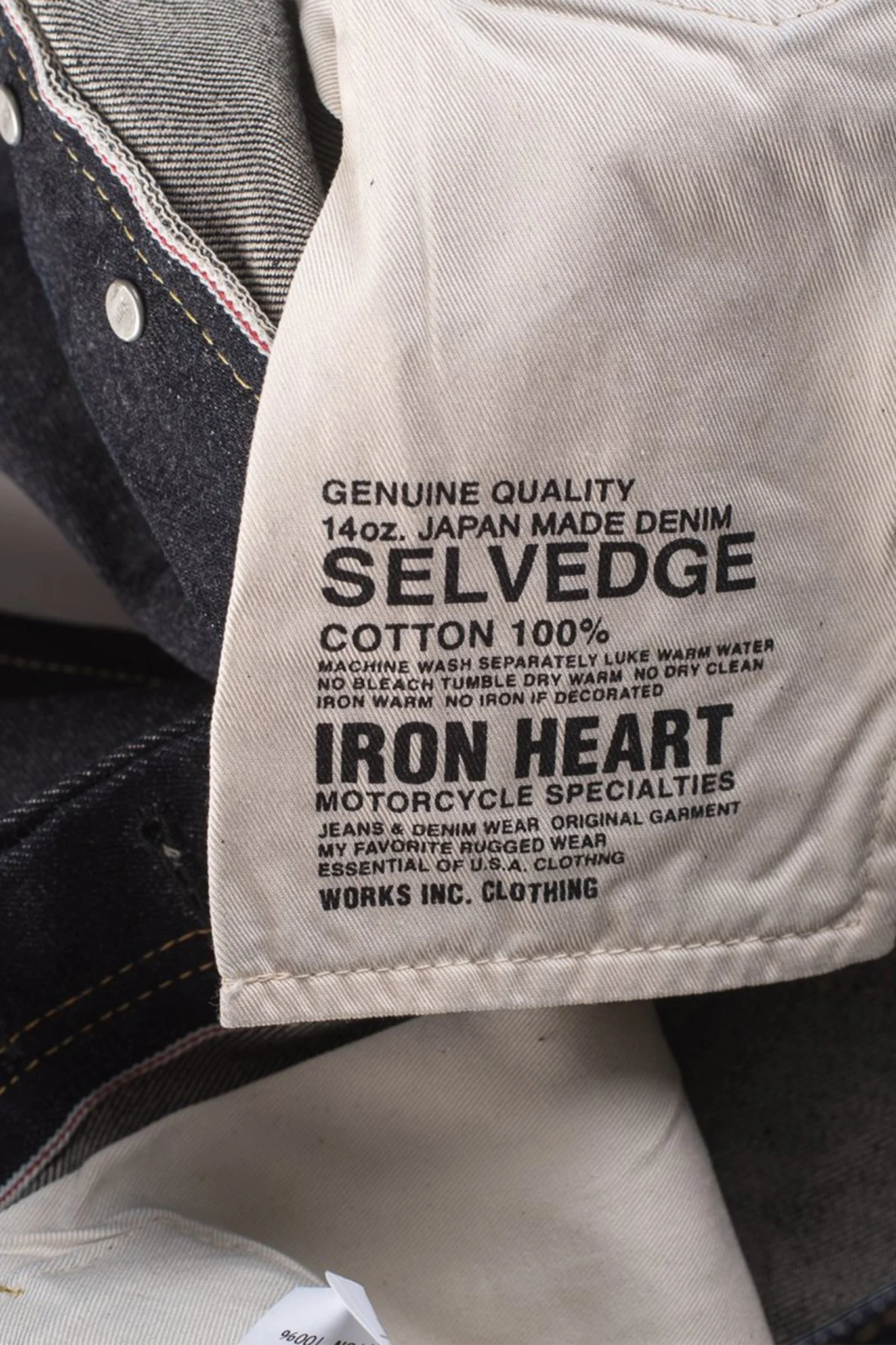 Iron Heart 14oz IH-888S-142 High Rise Tapered Jeans - Indigo - Image 5