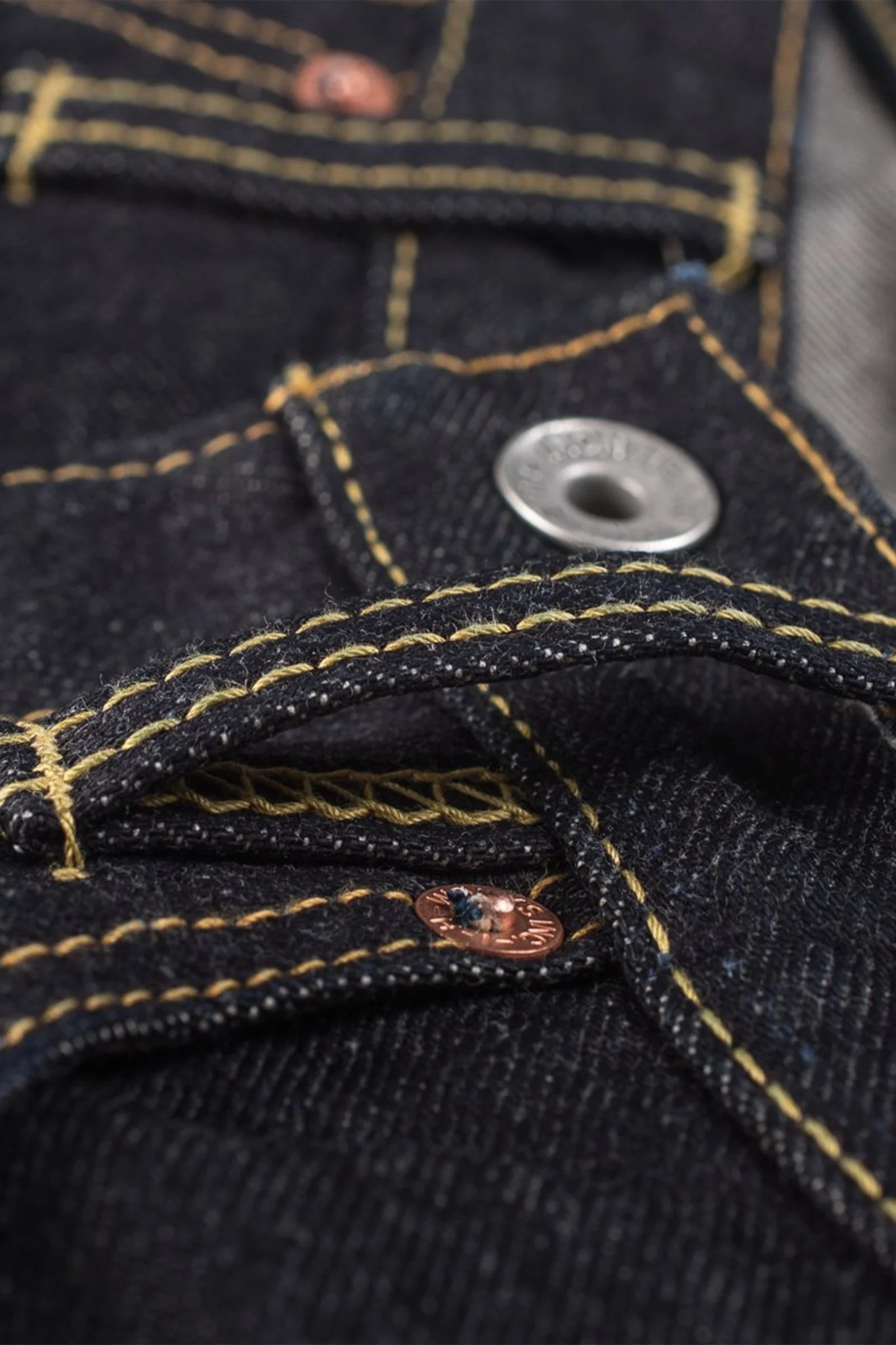 Iron Heart 14oz IH-888S-142 High Rise Tapered Jeans - Indigo - Image 9