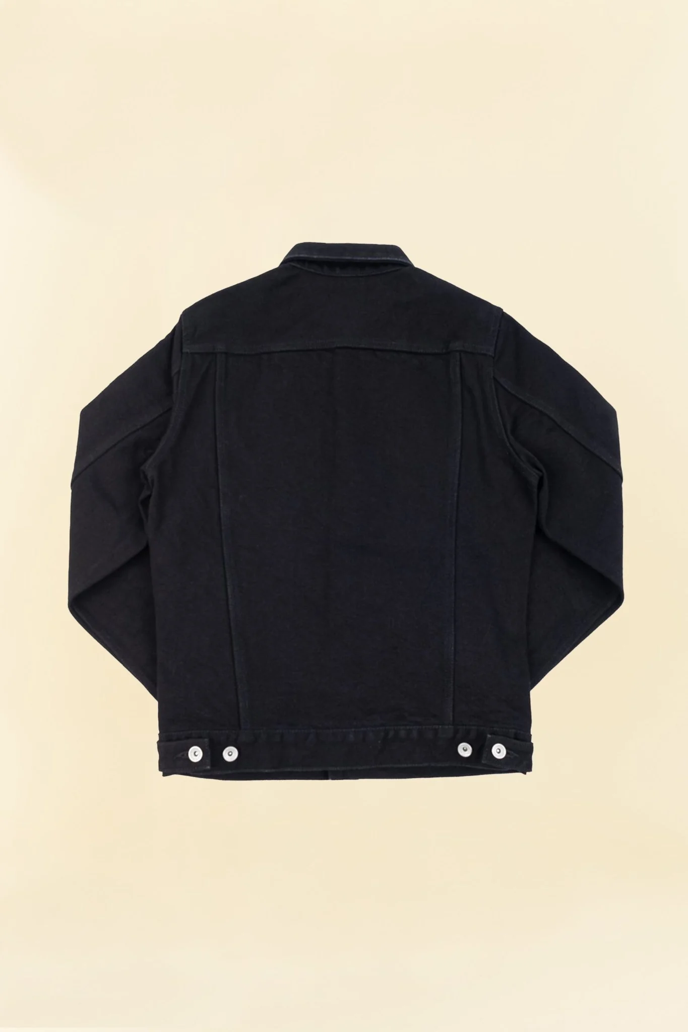 Iron Heart 21oz Selvedge Denim Modified Type III Jacket - Superblack (Fades To Grey) - Image 10