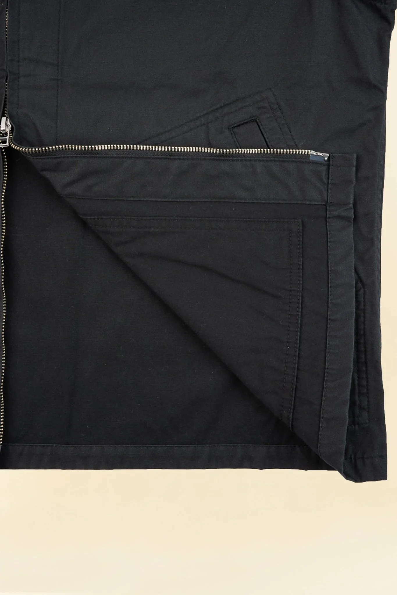 Iron Heart 7oz Rubber Wax Coated Windbreaker - Black - Image 10