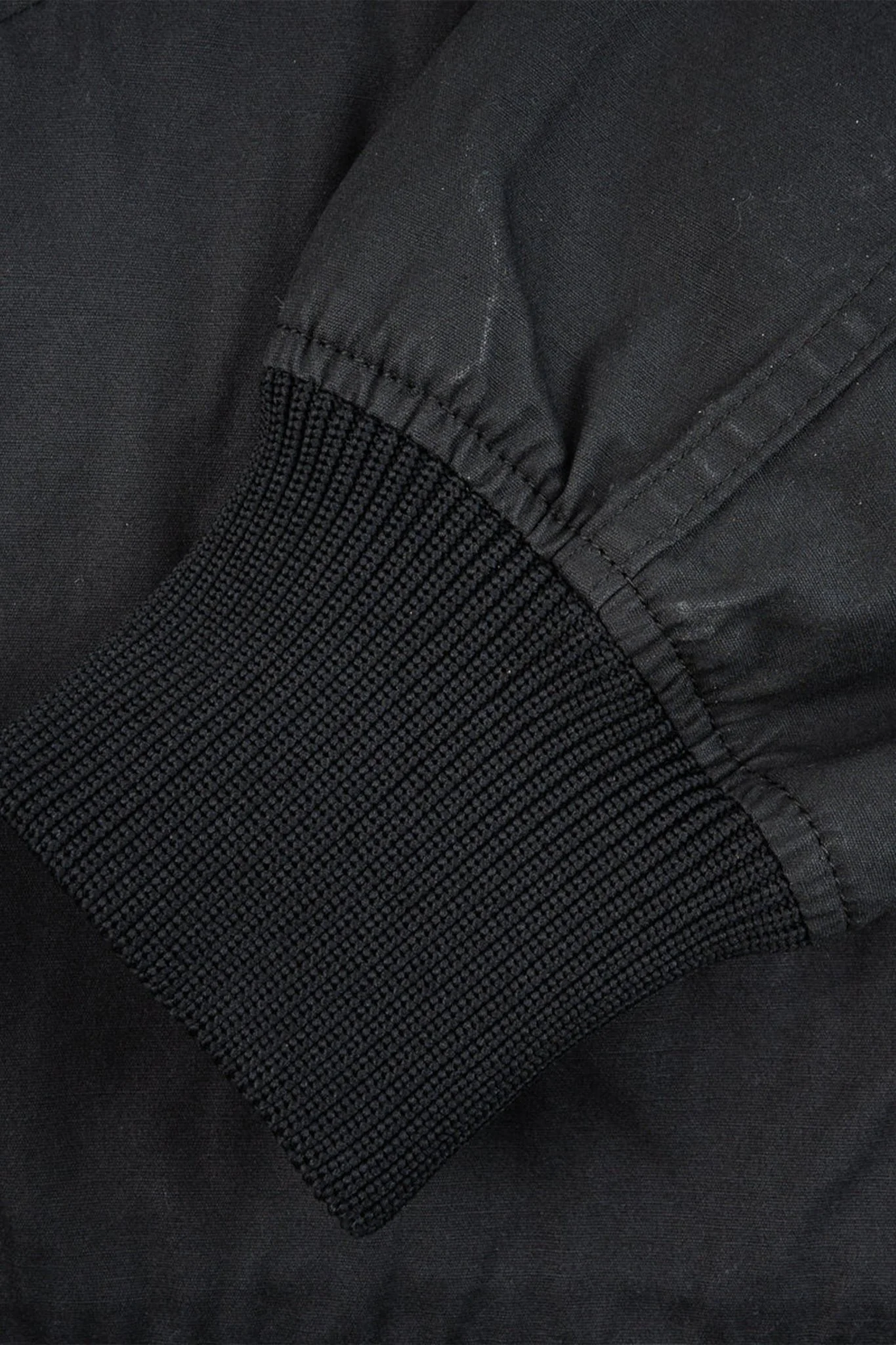 Iron Heart 7oz Rubber Wax Coated Windbreaker - Black - Image 8