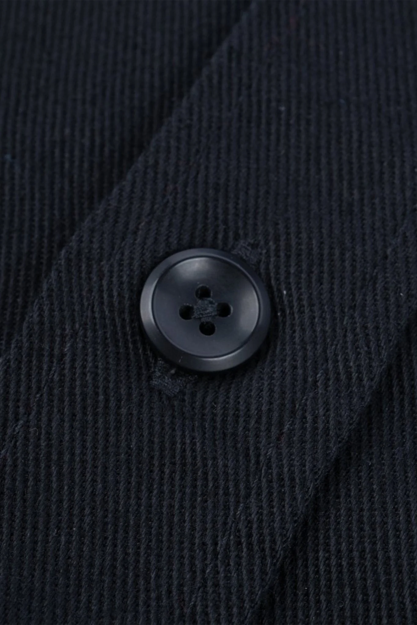 Iron Heart 9oz Cotton Linen Work Shirt - Black - Image 8