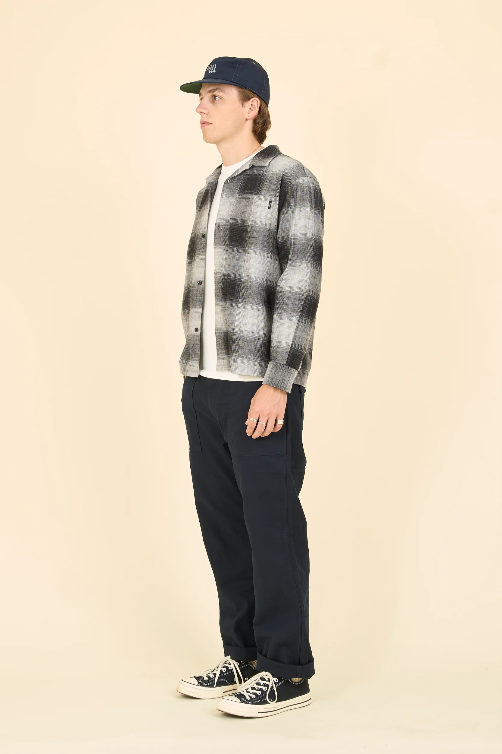 Japan Blue Baker Pants - French Work Serge - Navy - Image 4