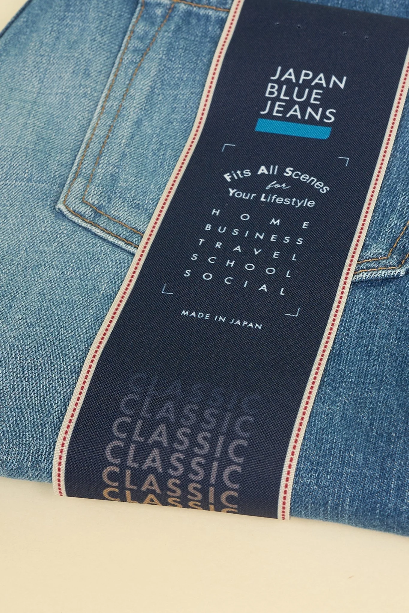 Japan Blue J401 US Classic Straight Mid Wash Selvedge Denim - 14.8oz - Image 3