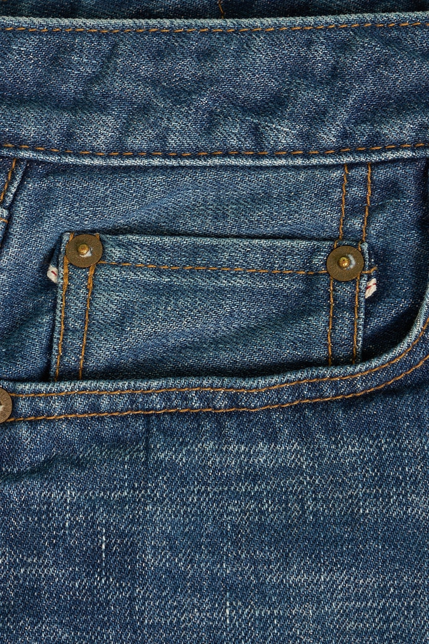 Japan Blue J401 US Classic Straight Mid Wash Selvedge Denim - 14.8oz - Image 5
