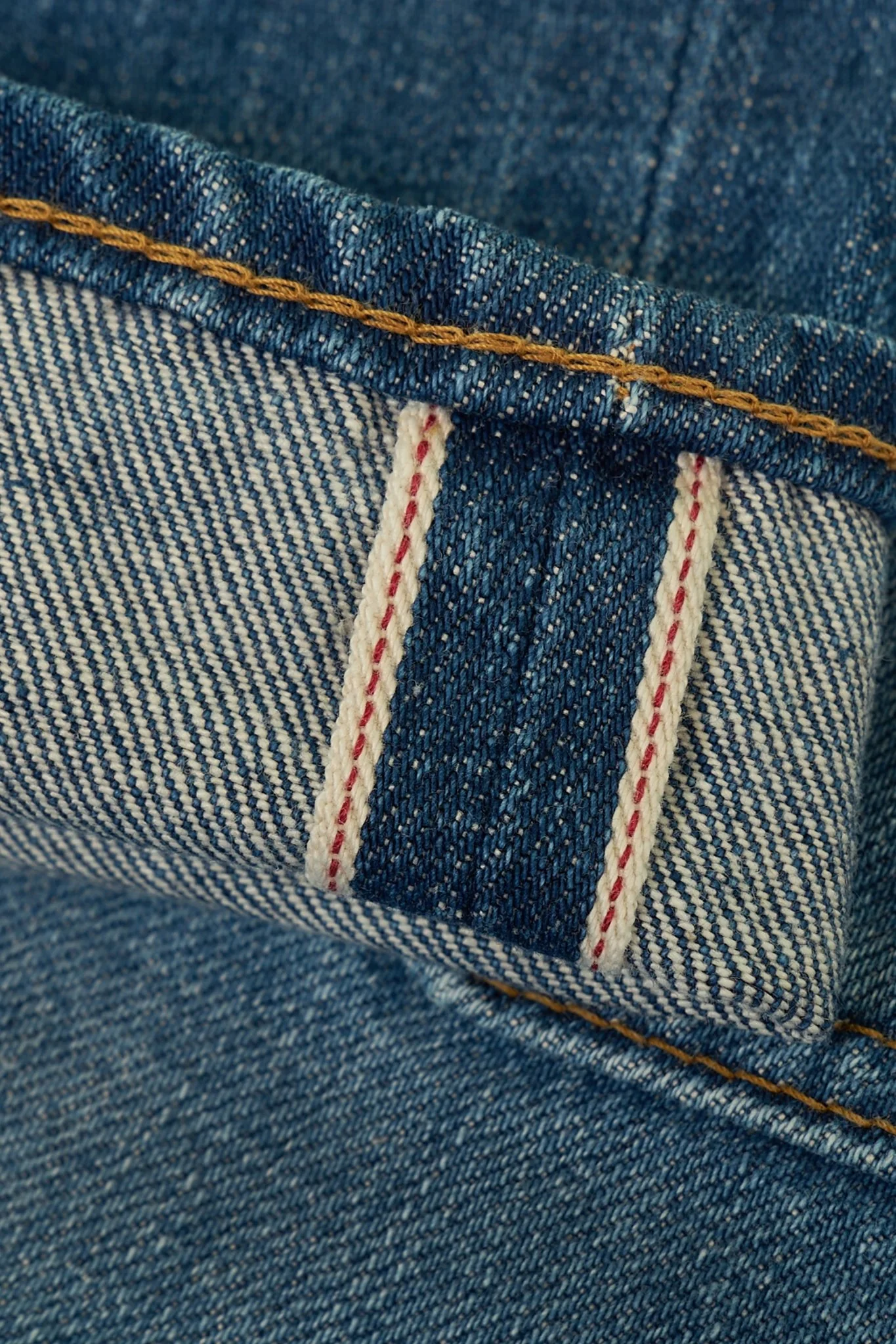 Japan Blue J401 US Classic Straight Mid Wash Selvedge Denim - 14.8oz - Image 7