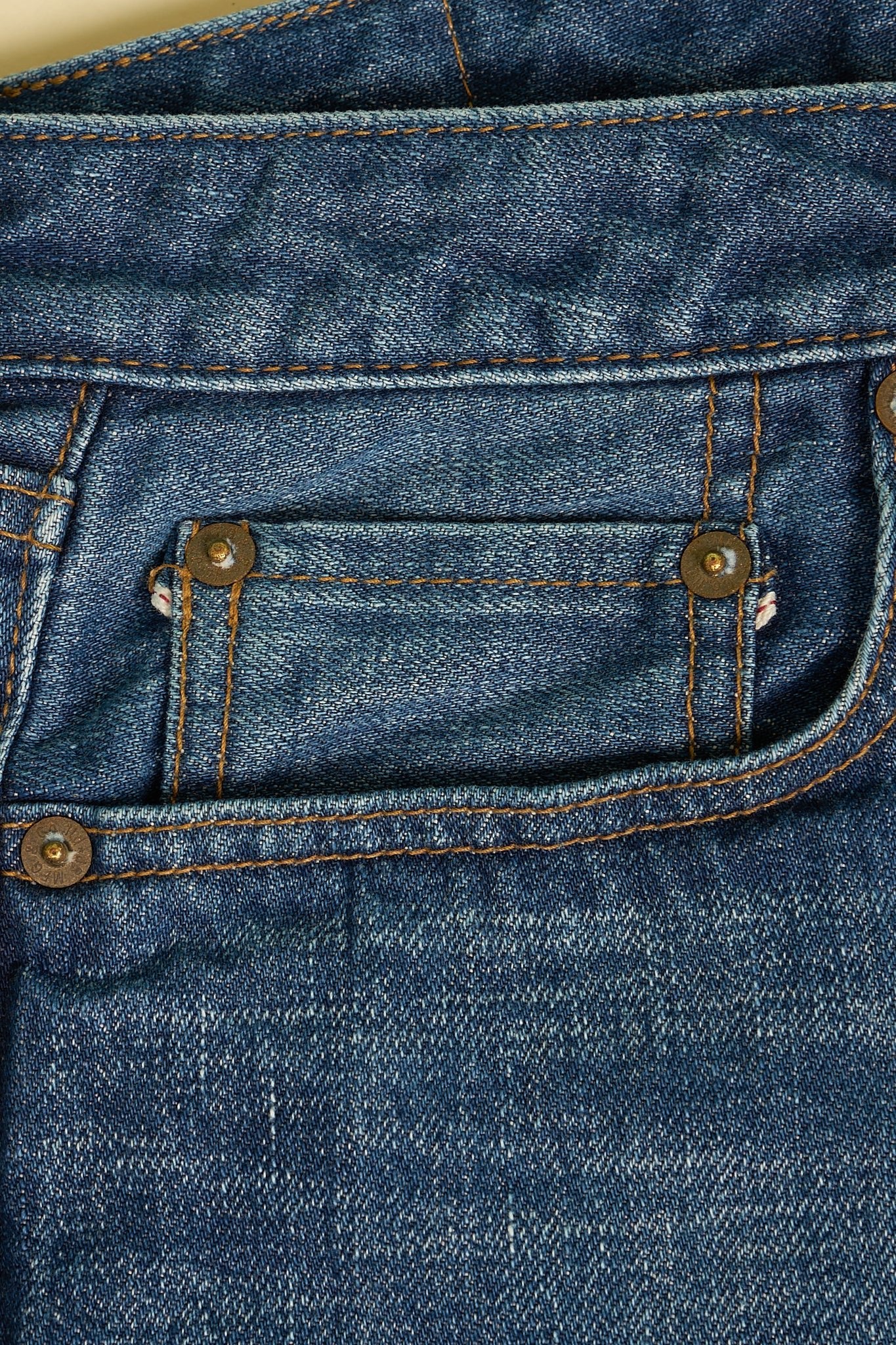 Japan Blue J404 Africa Classic Straight Mid Wash Selvedge Denim - 12.5oz - Image 5
