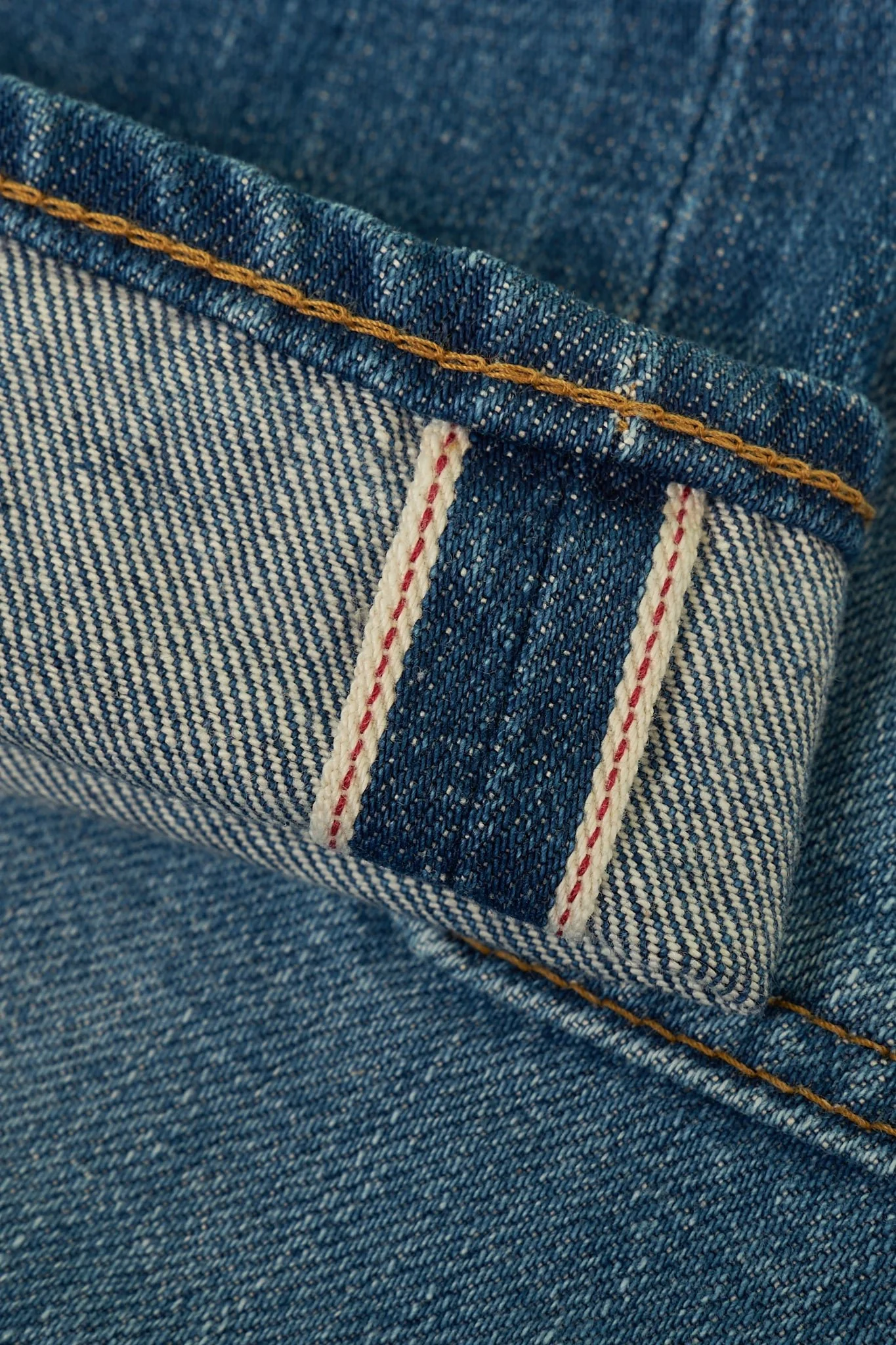Japan Blue J504 Africa Loose Fit Mid Wash Selvedge Denim - 12.5oz - Image 12