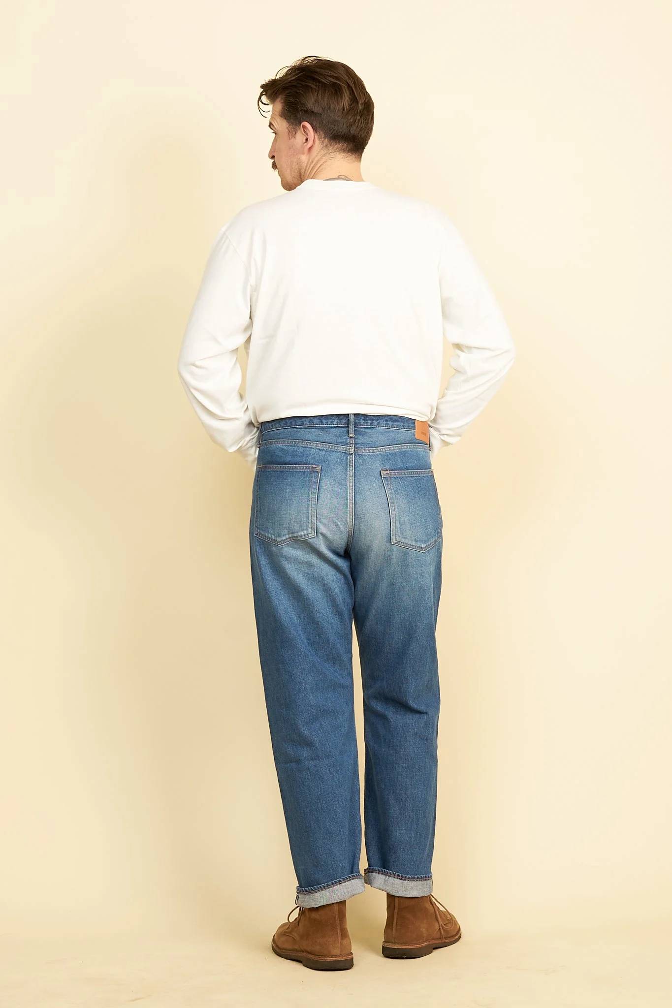 Japan Blue J504 Africa Loose Fit Mid Wash Selvedge Denim - 12.5oz - Image 6