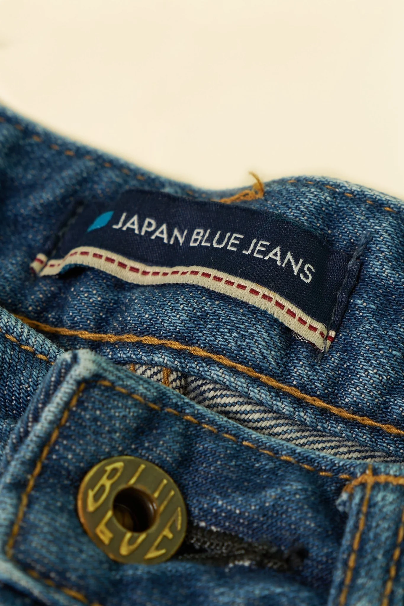 Japan Blue J504 Africa Loose Fit Mid Wash Selvedge Denim - 12.5oz - Image 8