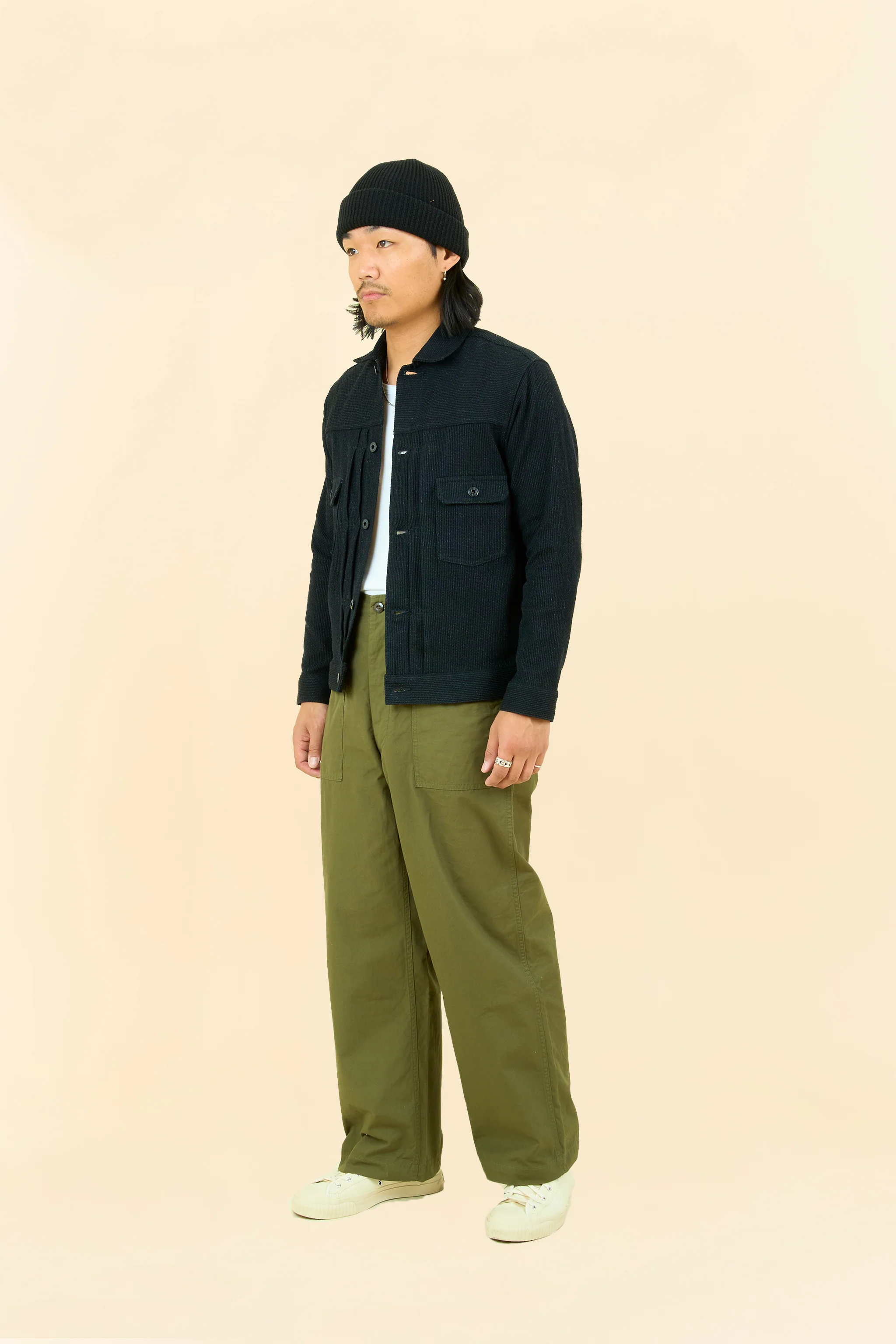 Japan Blue Sashiko Type 2 Jacket - Black - Image 3
