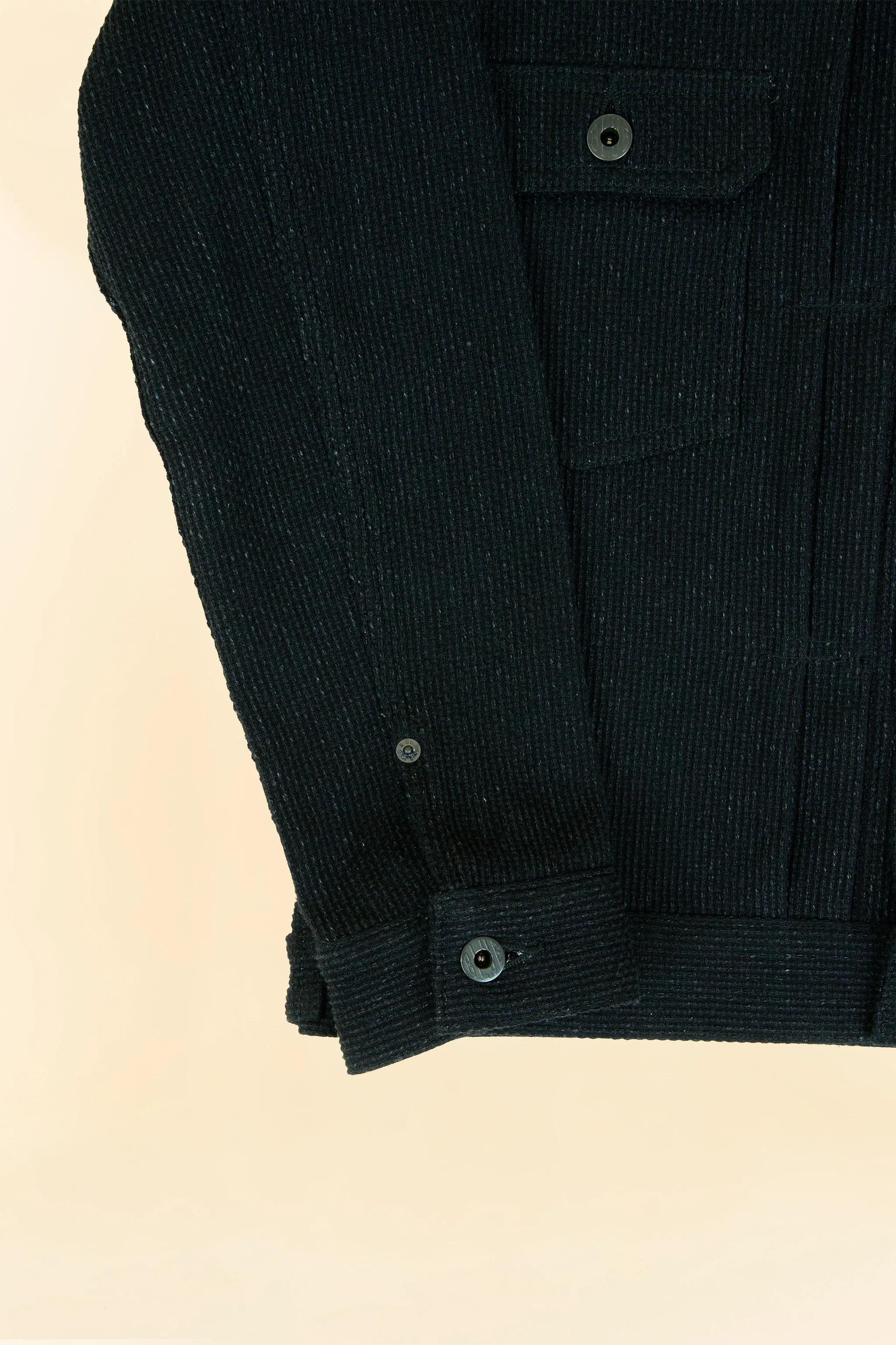 Japan Blue Sashiko Type 2 Jacket - Black - Image 8
