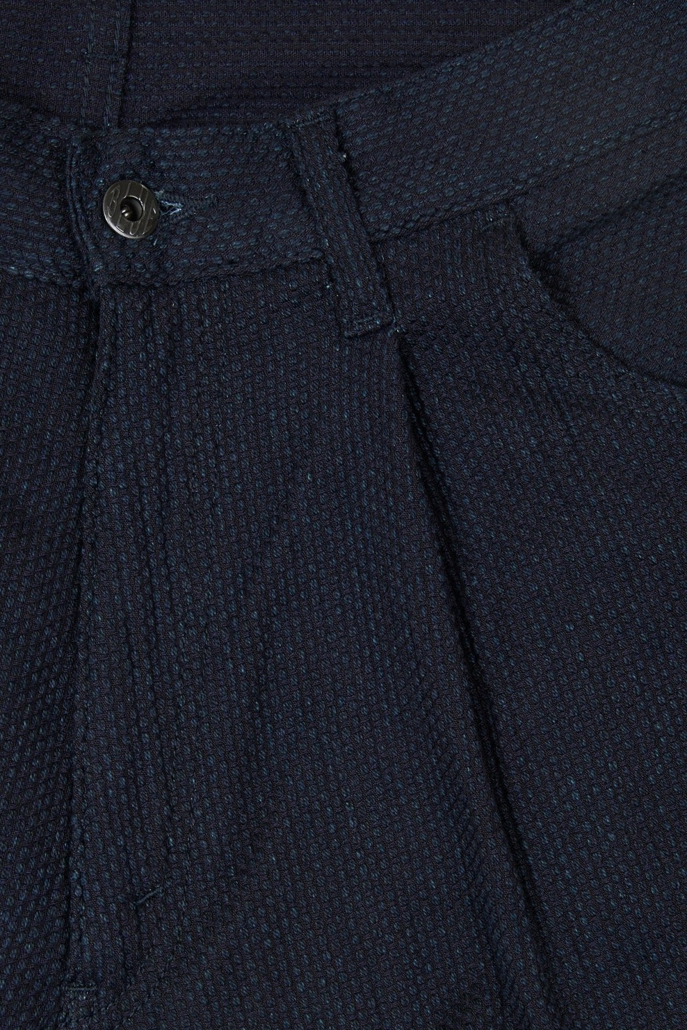 Japan Blue 11oz Sashiko Wide Tapered Pants - Indigo - Image 5