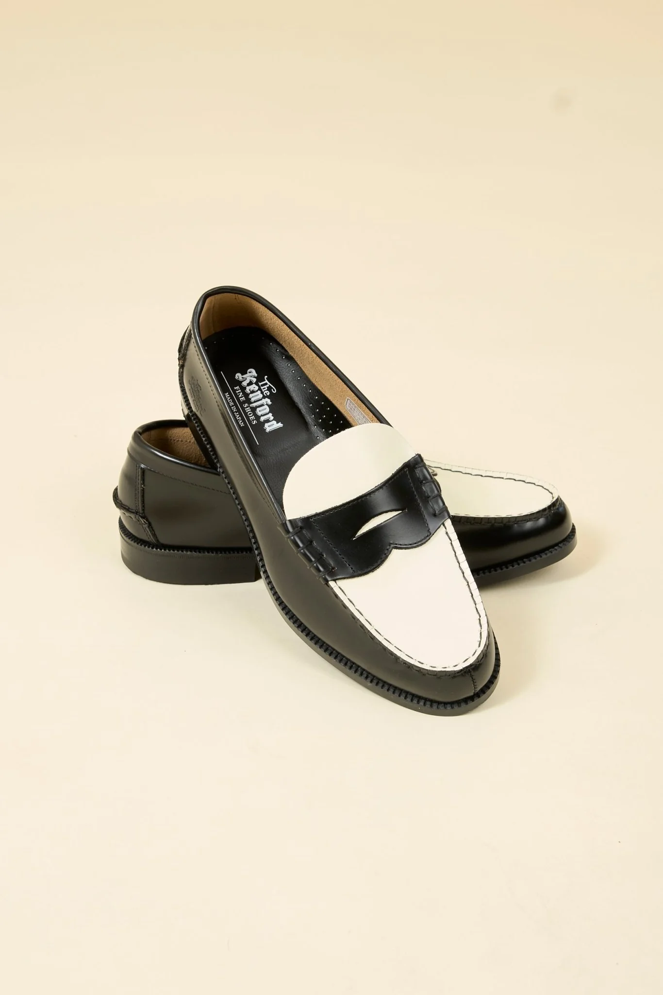 Kenford Shoes Combi Loafer - Black / White - Image 4
