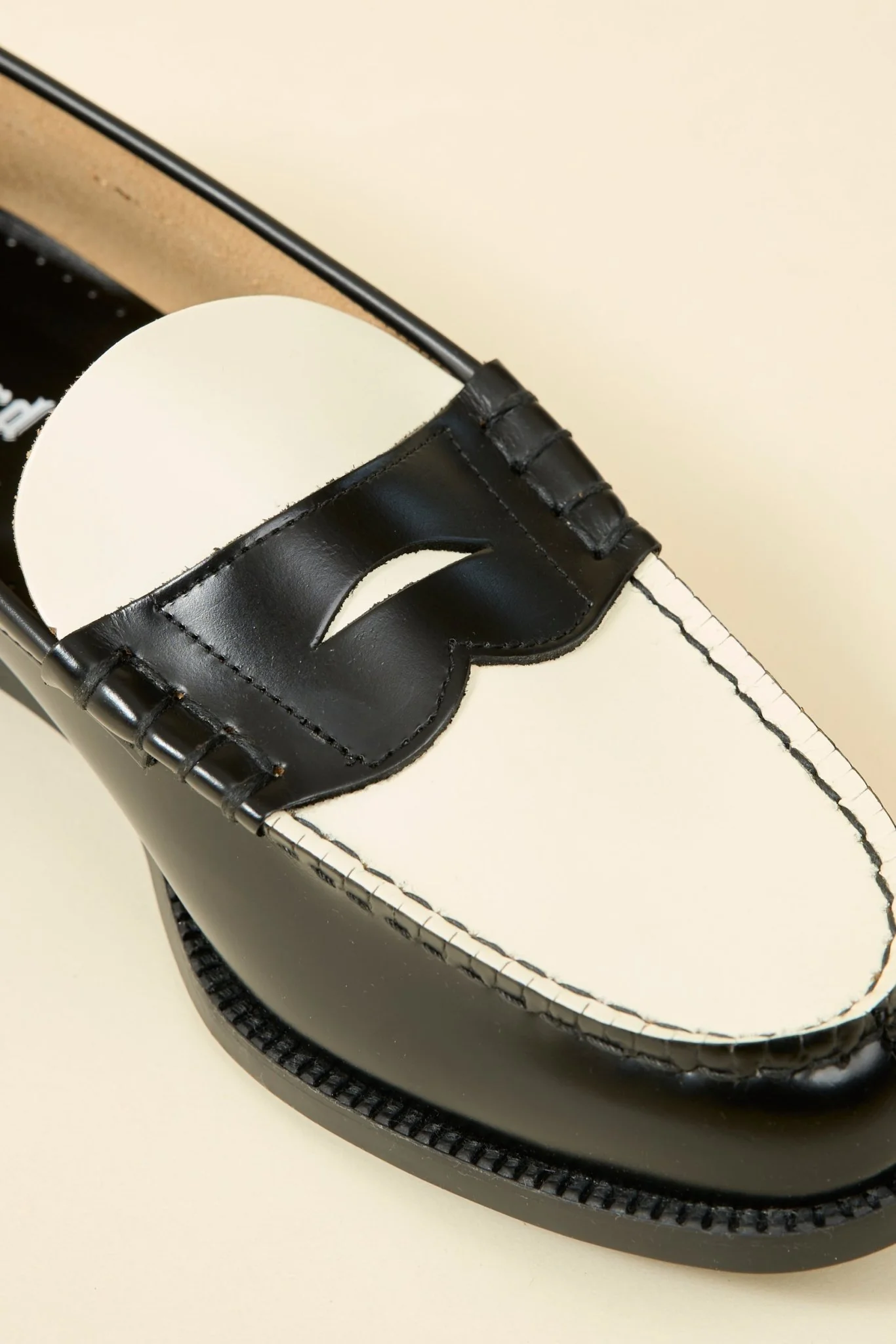Kenford Shoes Combi Loafer - Black / White - Image 7