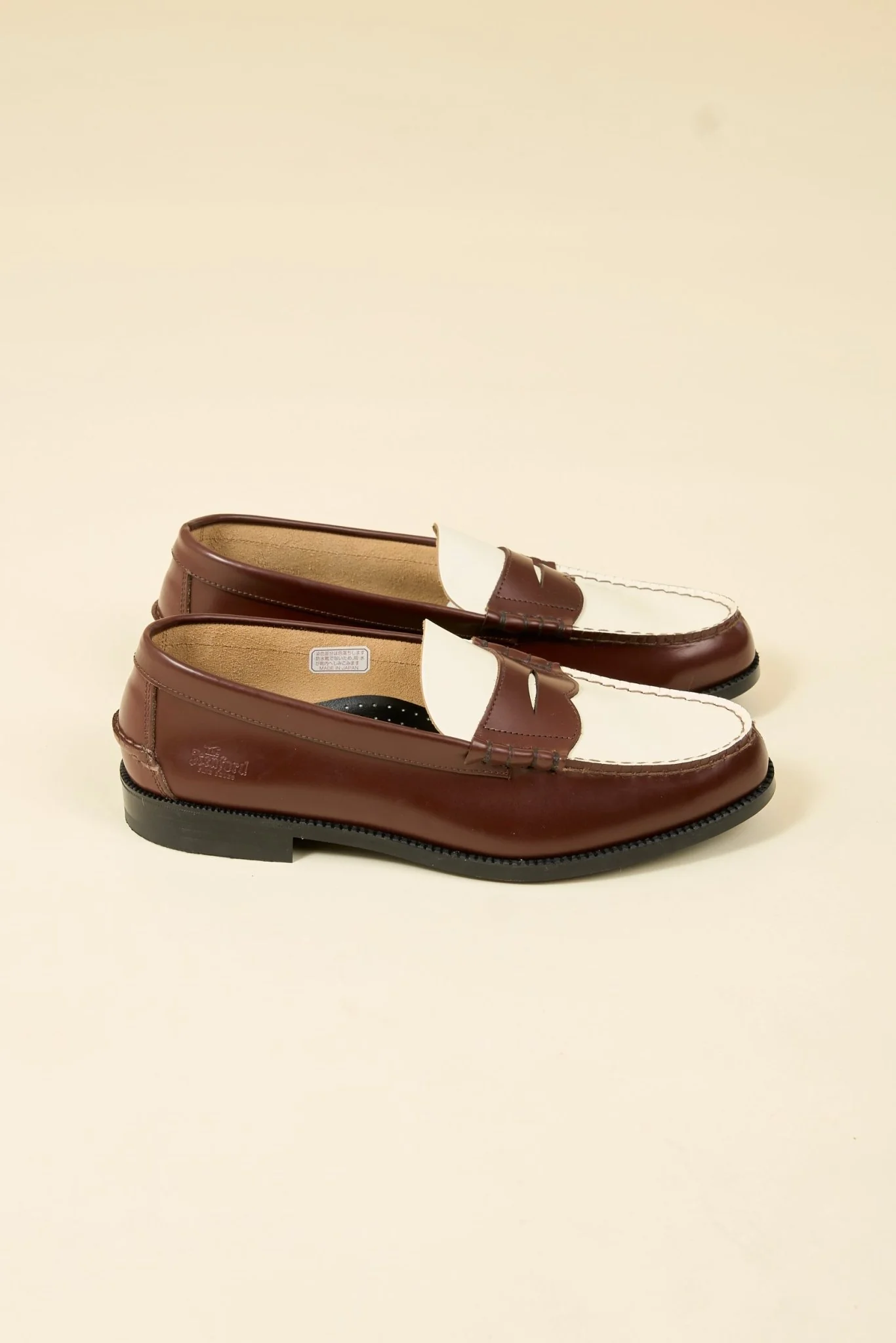 Kenford Shoes Combi Loafer - Dark Brown / White - Image 5
