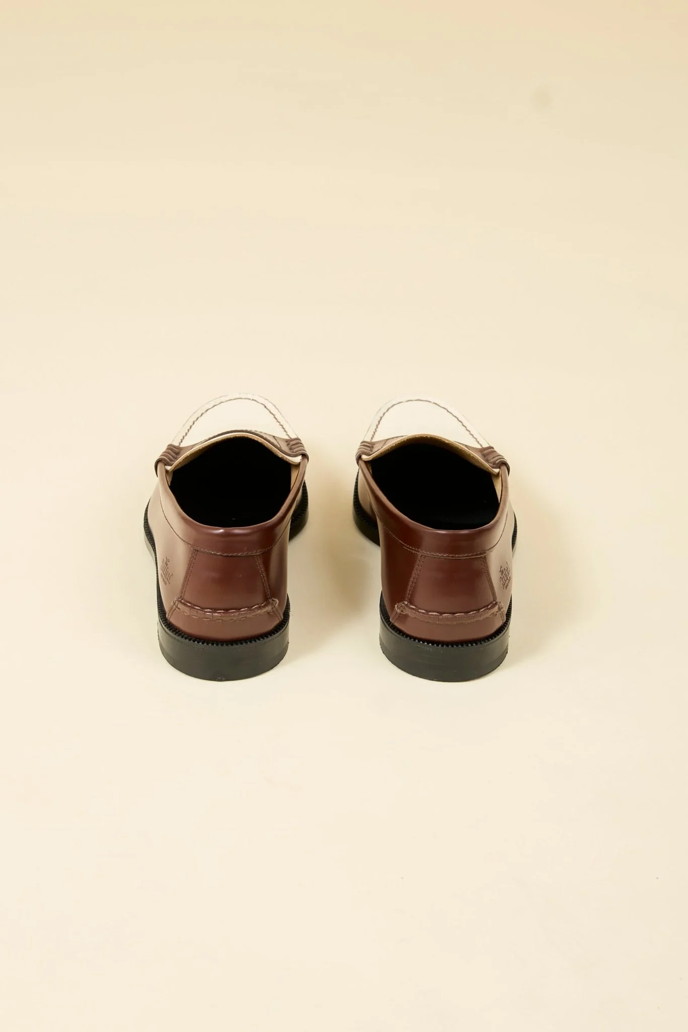 Kenford Shoes Combi Loafer - Dark Brown / White - Image 6
