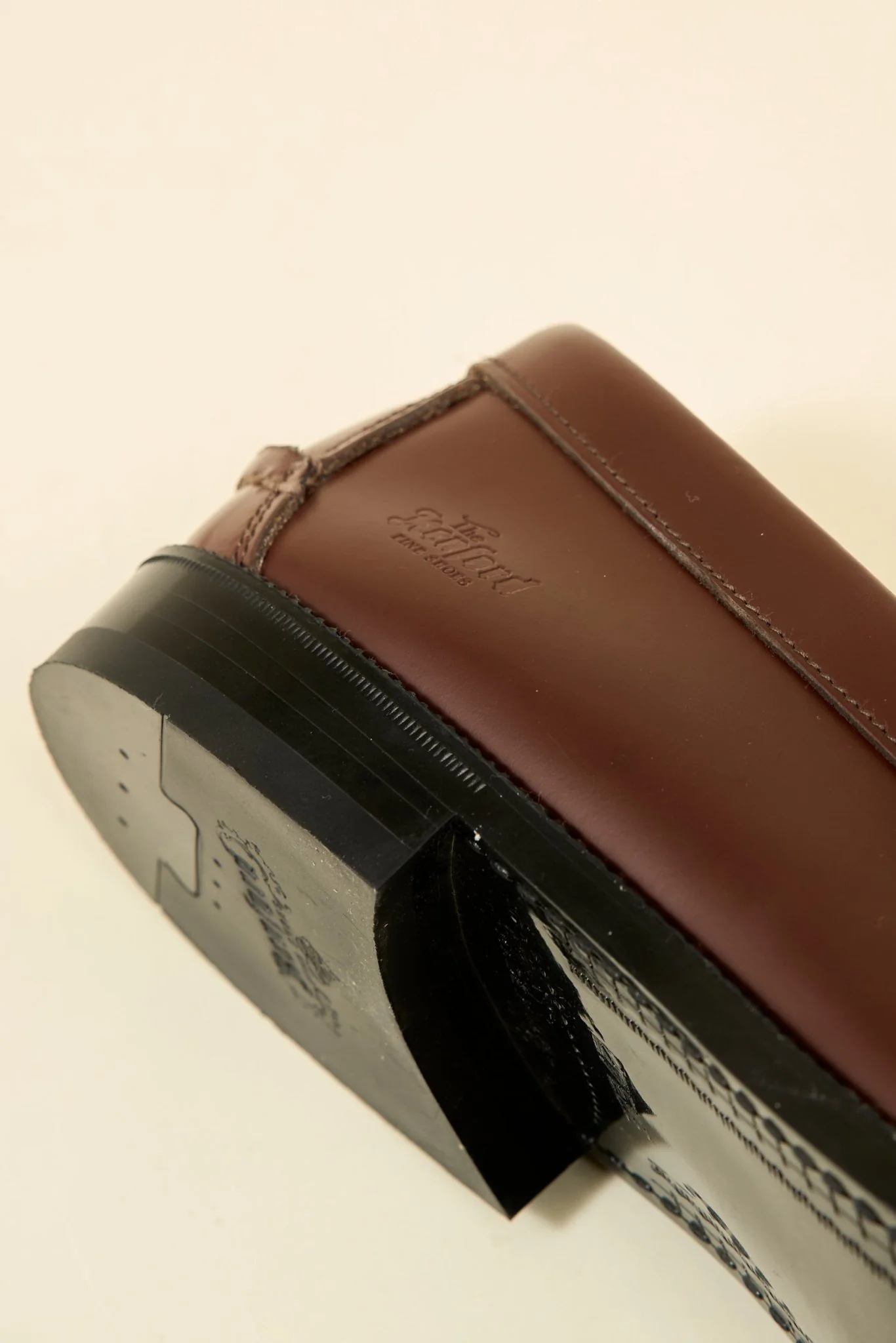 Kenford Shoes Combi Loafer - Dark Brown / White - Image 7