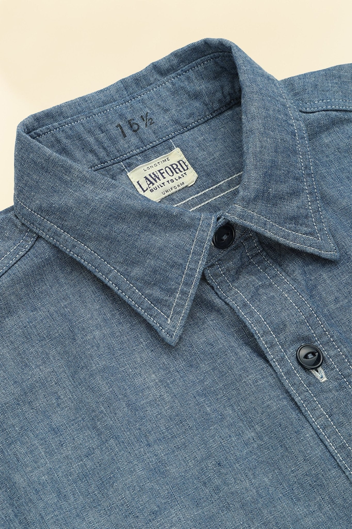 Lawford Lot.312 Work Chambray Shirt - Image 3