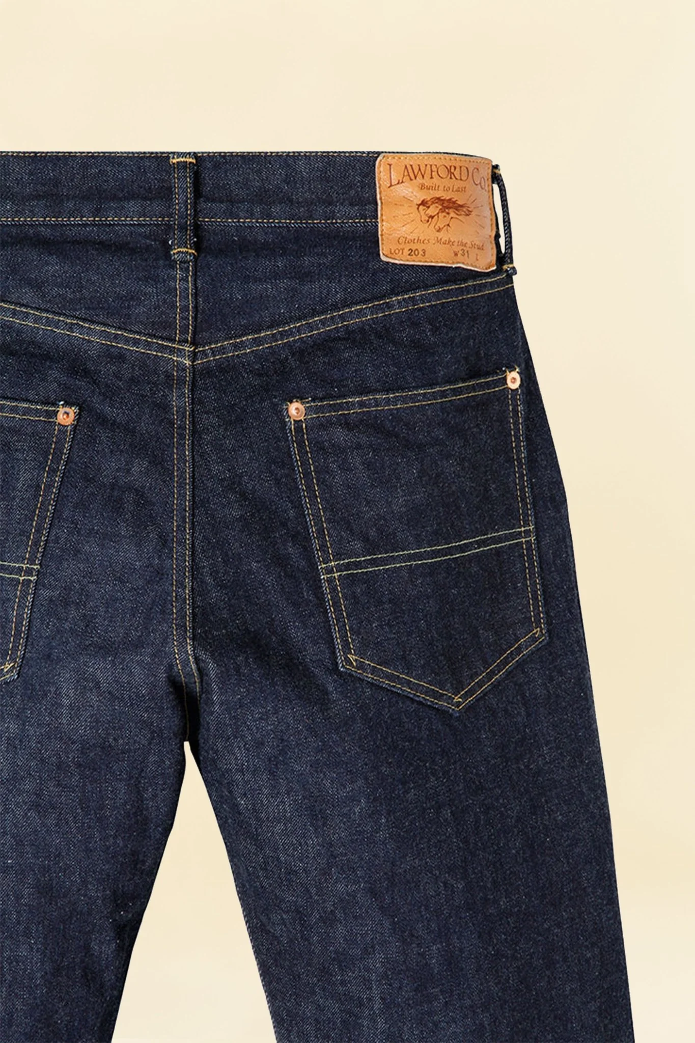 Lawford Lot.203 Five Pocket Denim Pants - 13.5oz - Image 11