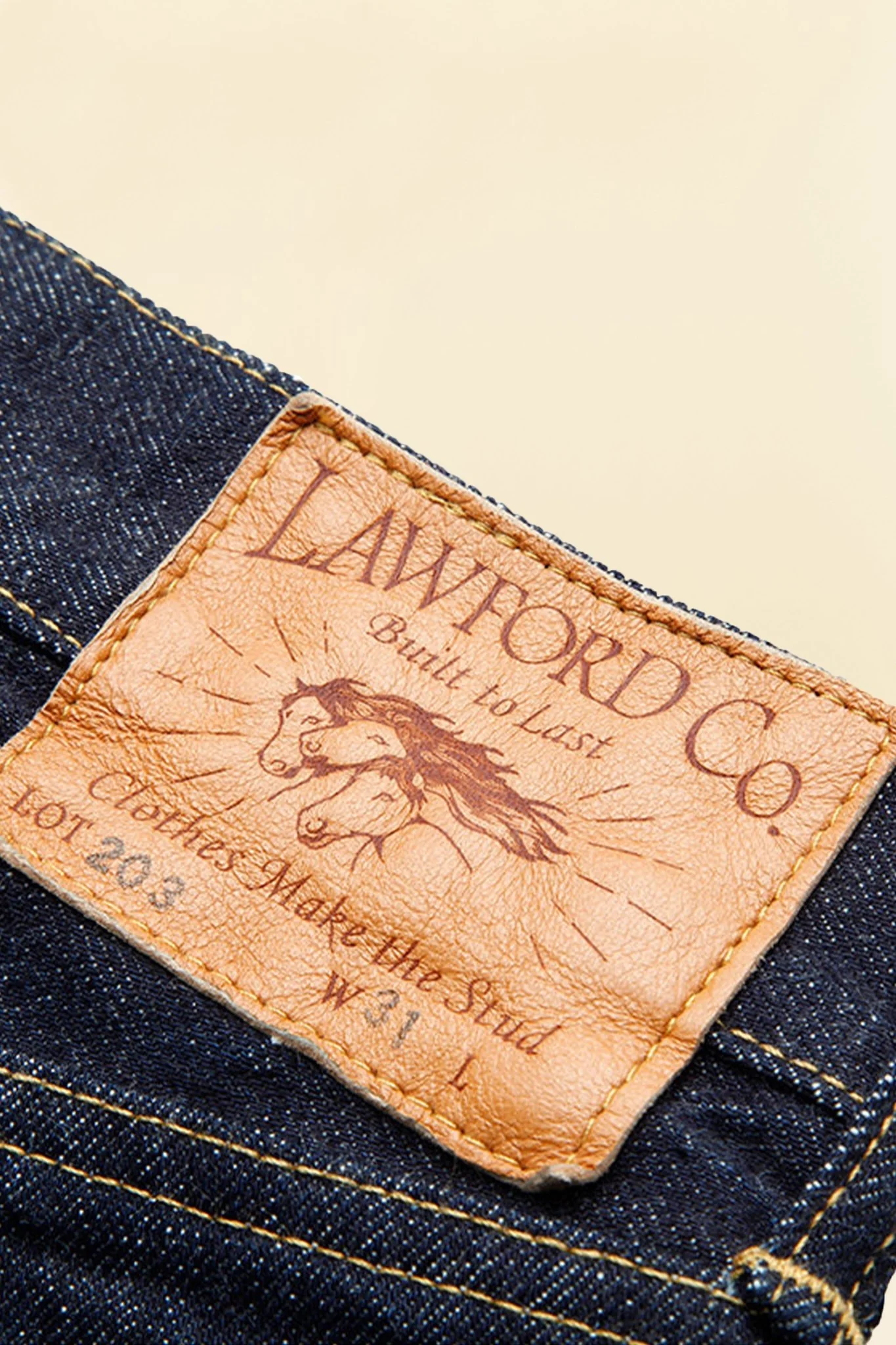 Lawford Lot.203 Five Pocket Denim Pants - 13.5oz - Image 5
