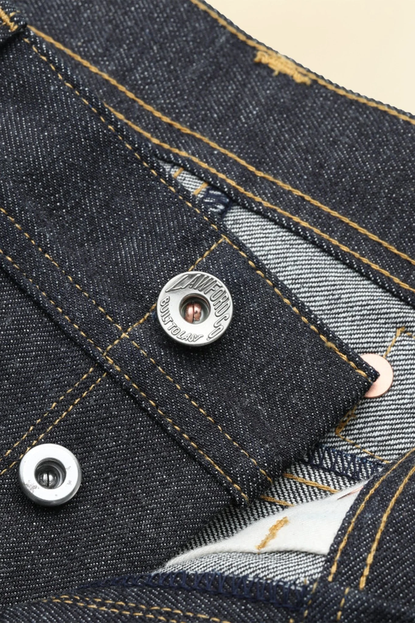 Lawford Lot.243 Buckle-back Five Pocket Denim Pants - 13.5oz - Image 5