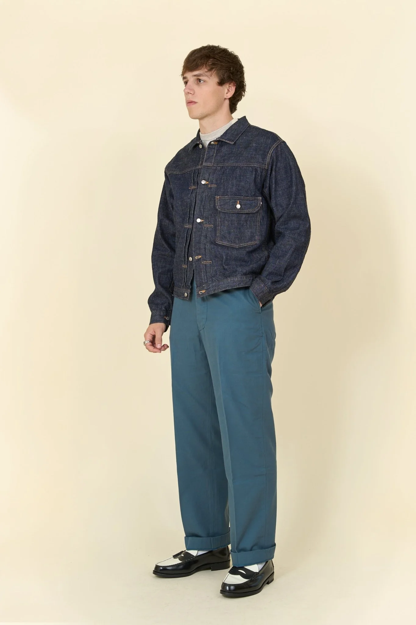Lawford Lot.547 Work Trousers - Steel Blue - Image 4