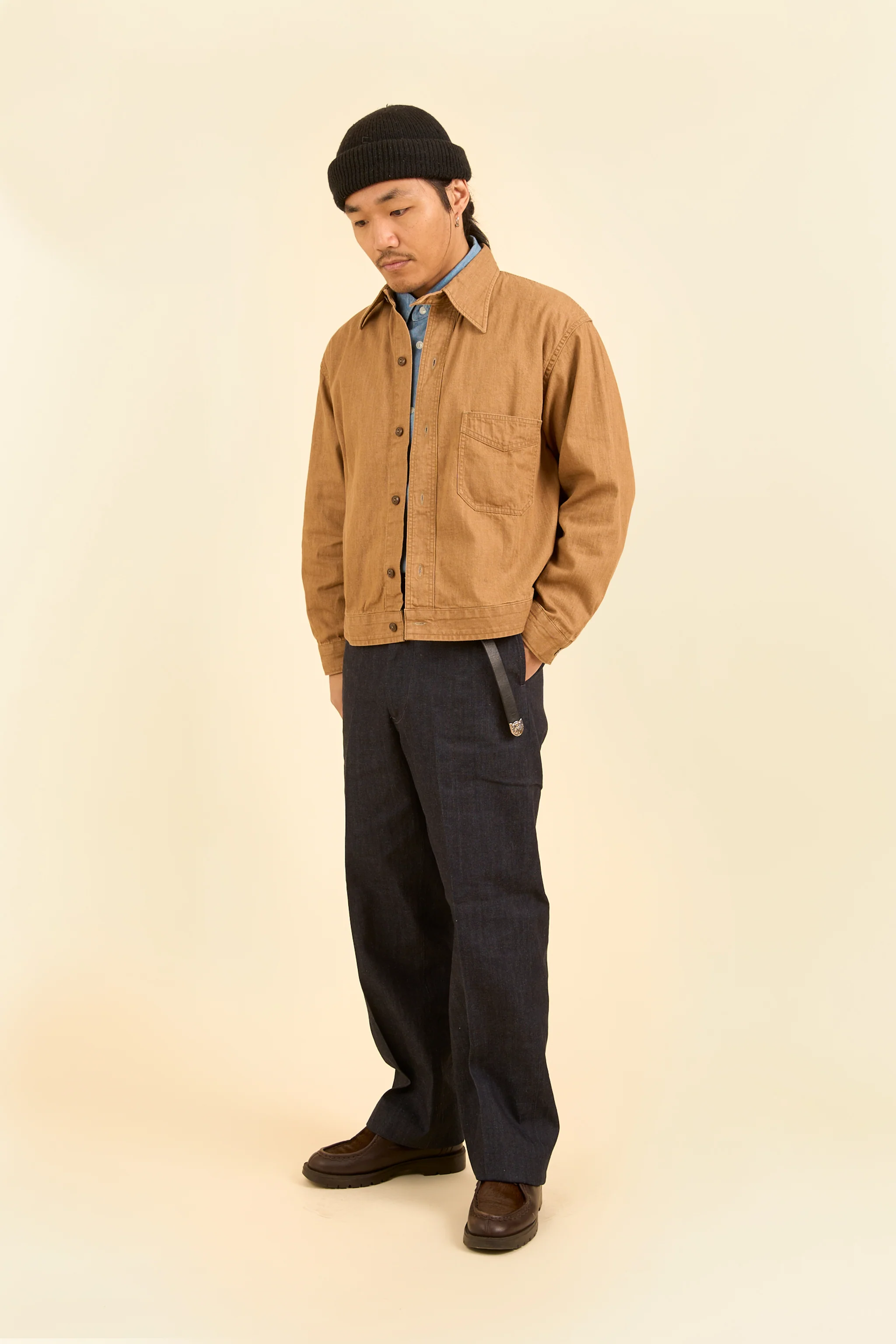 Lawford Lot.753 Waistband Over Shirt - Industrial Brown - Image 3