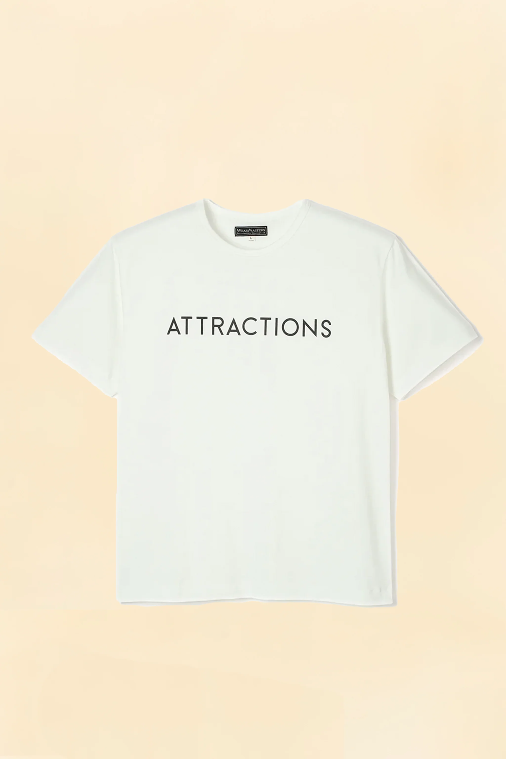 Wearmasters Lot.791 ATTRACTIONS Logo Tee -White