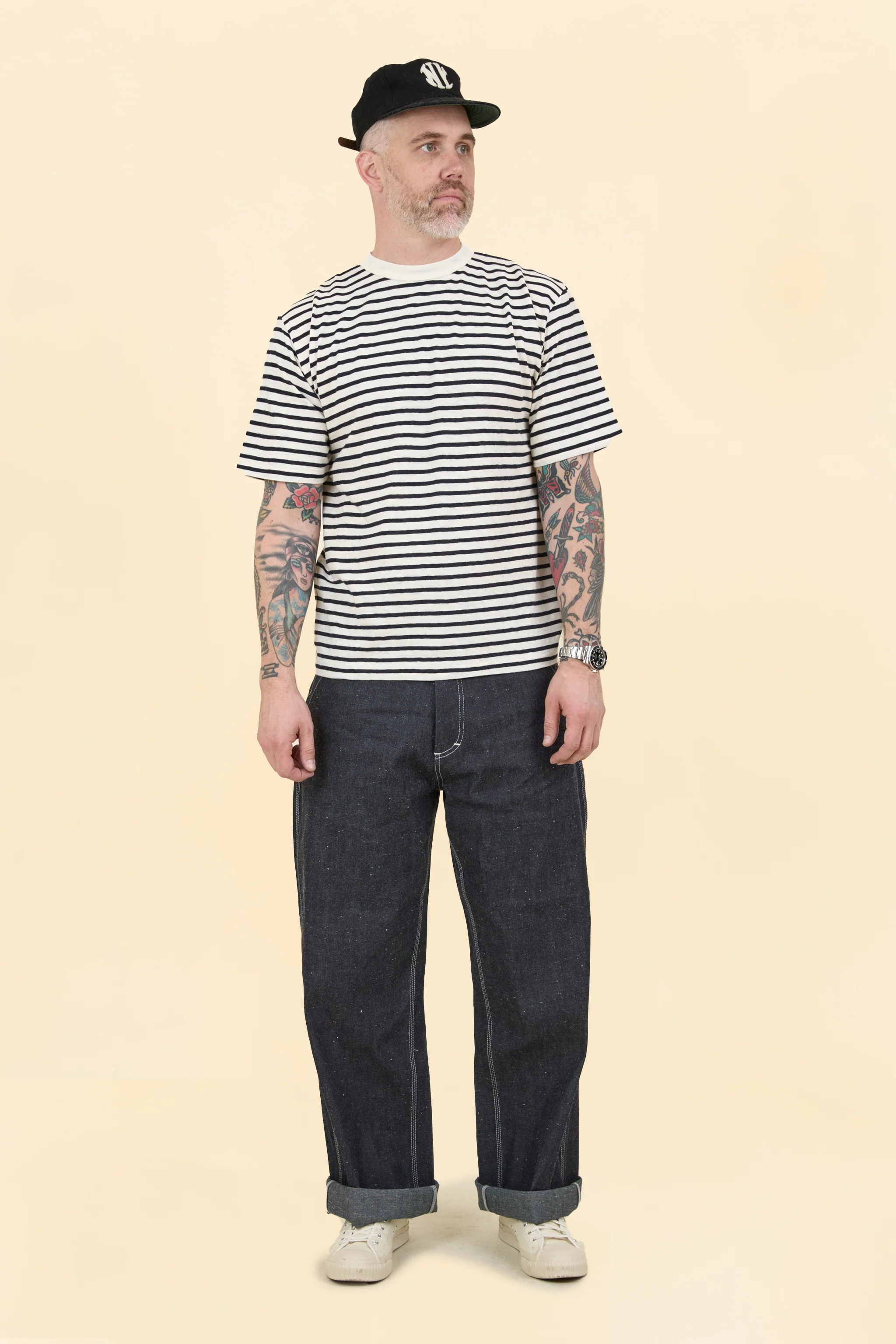 Wearmasters Lot.896 CK Border T-Shirt -White - Image 2
