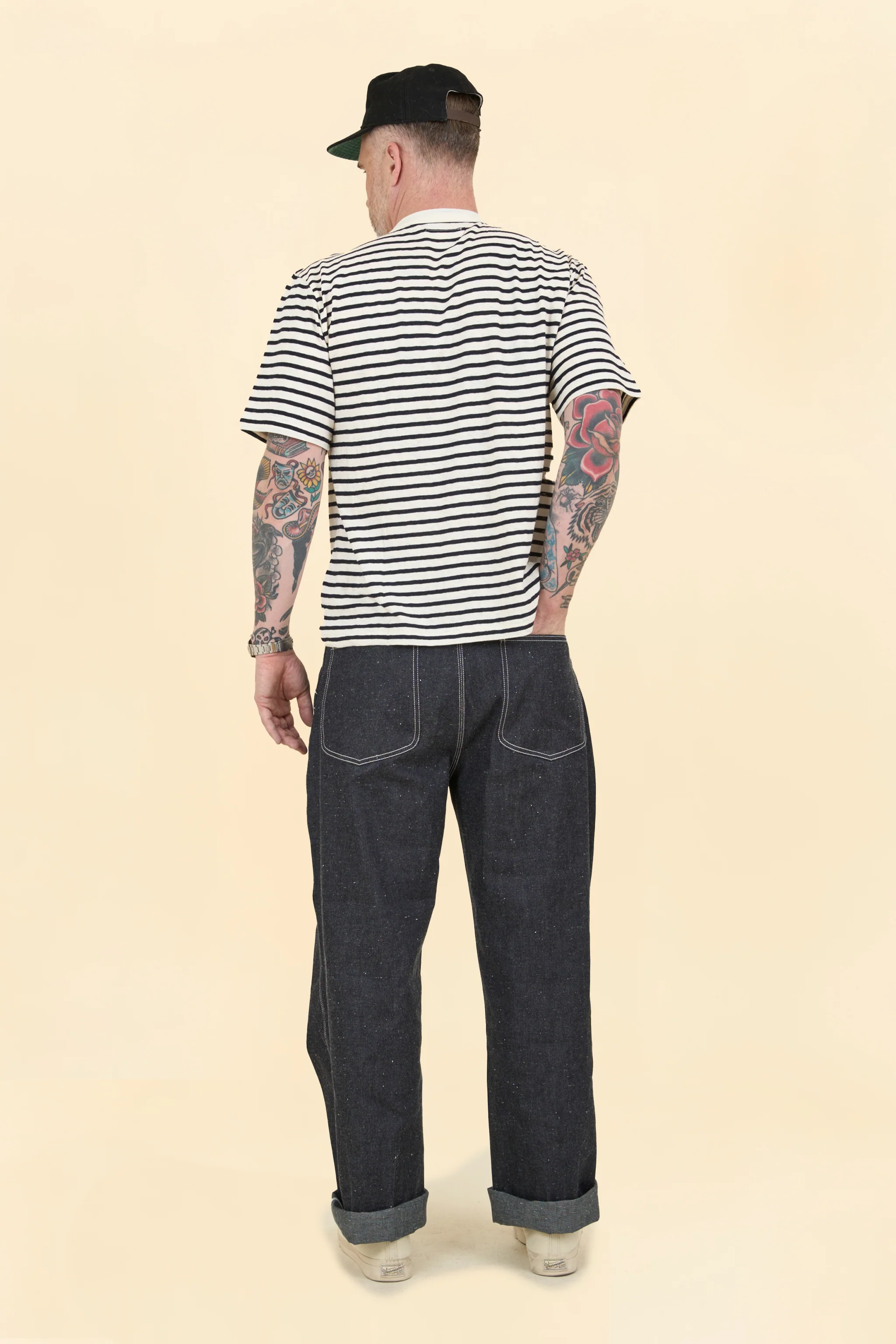 Wearmasters Lot.896 CK Border T-Shirt -White - Image 6