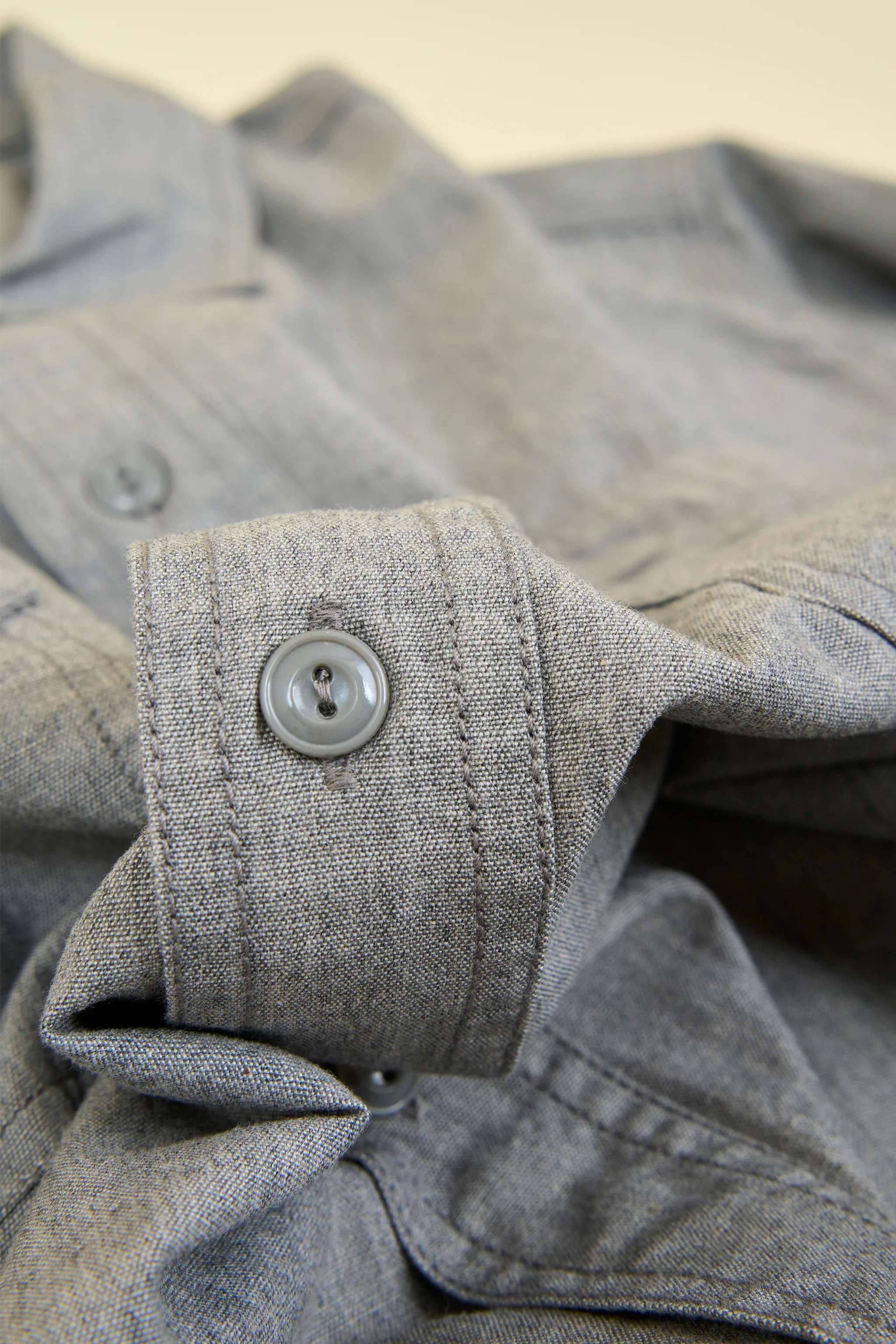 Pherrow's 60s Work Shirt - Grey - Image 6