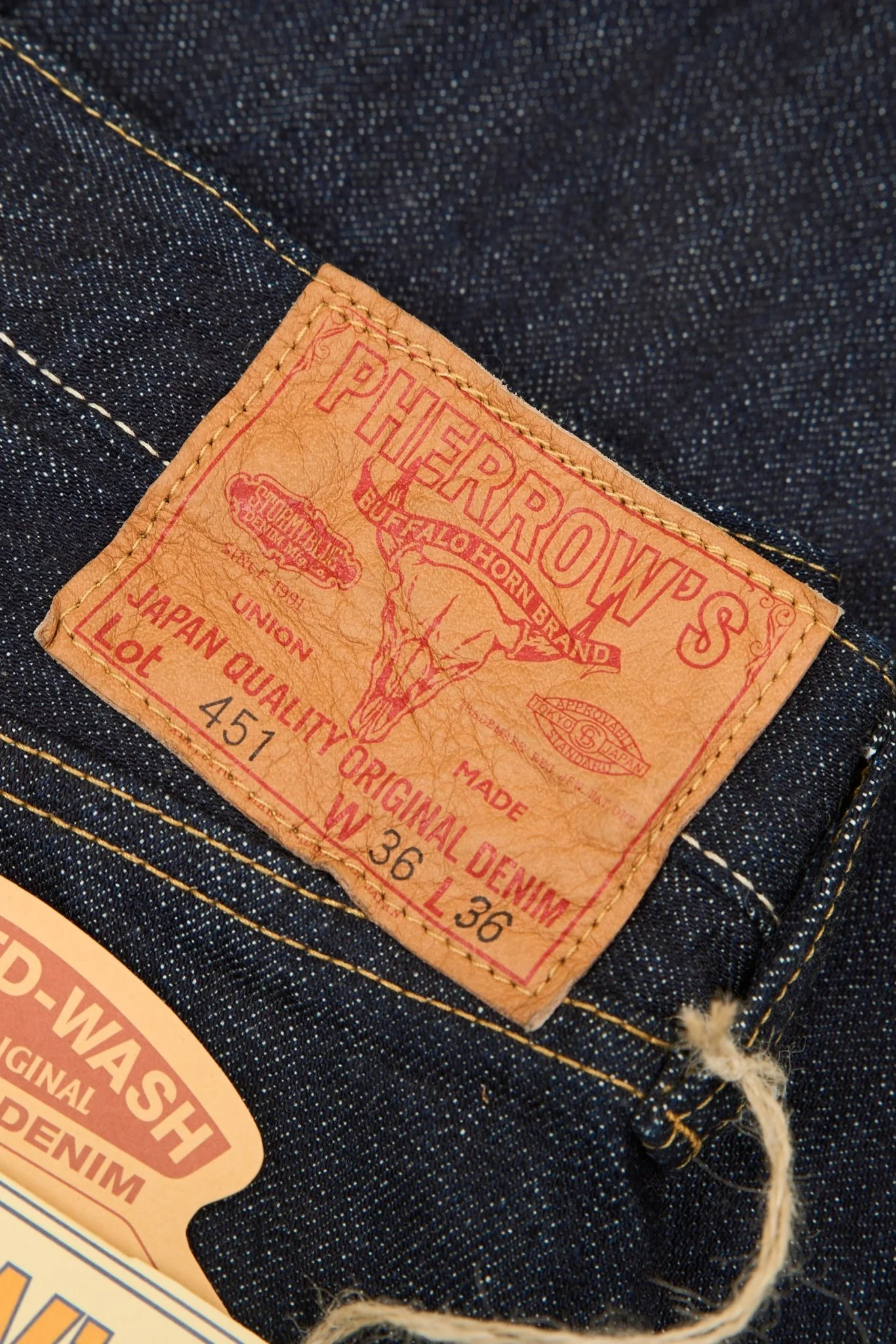 Pherrow's 451SW Wide Straight Selvedge Denim - 13.5oz - Image 5