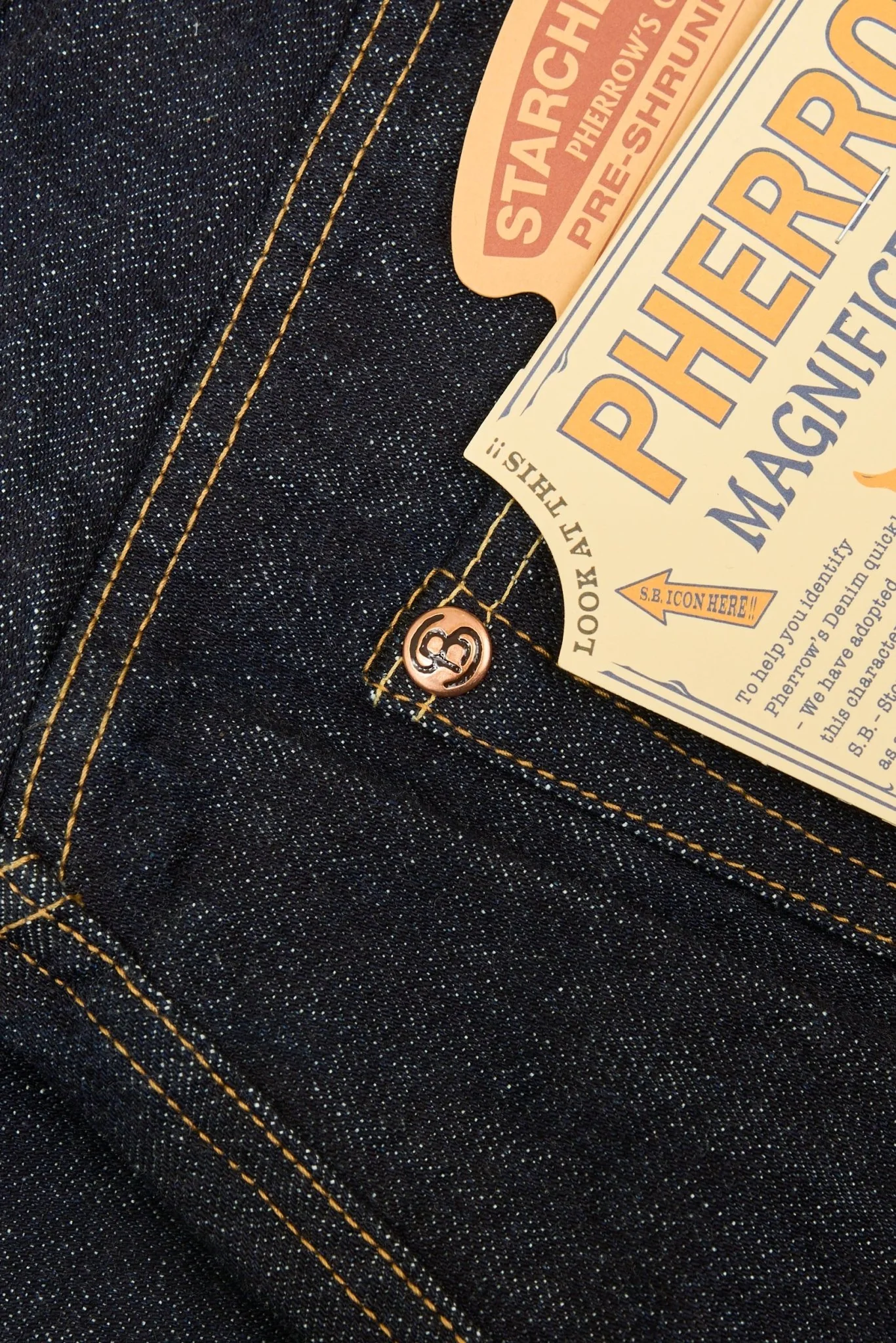 Pherrow's 451SW Wide Straight Selvedge Denim - 13.5oz - Image 6