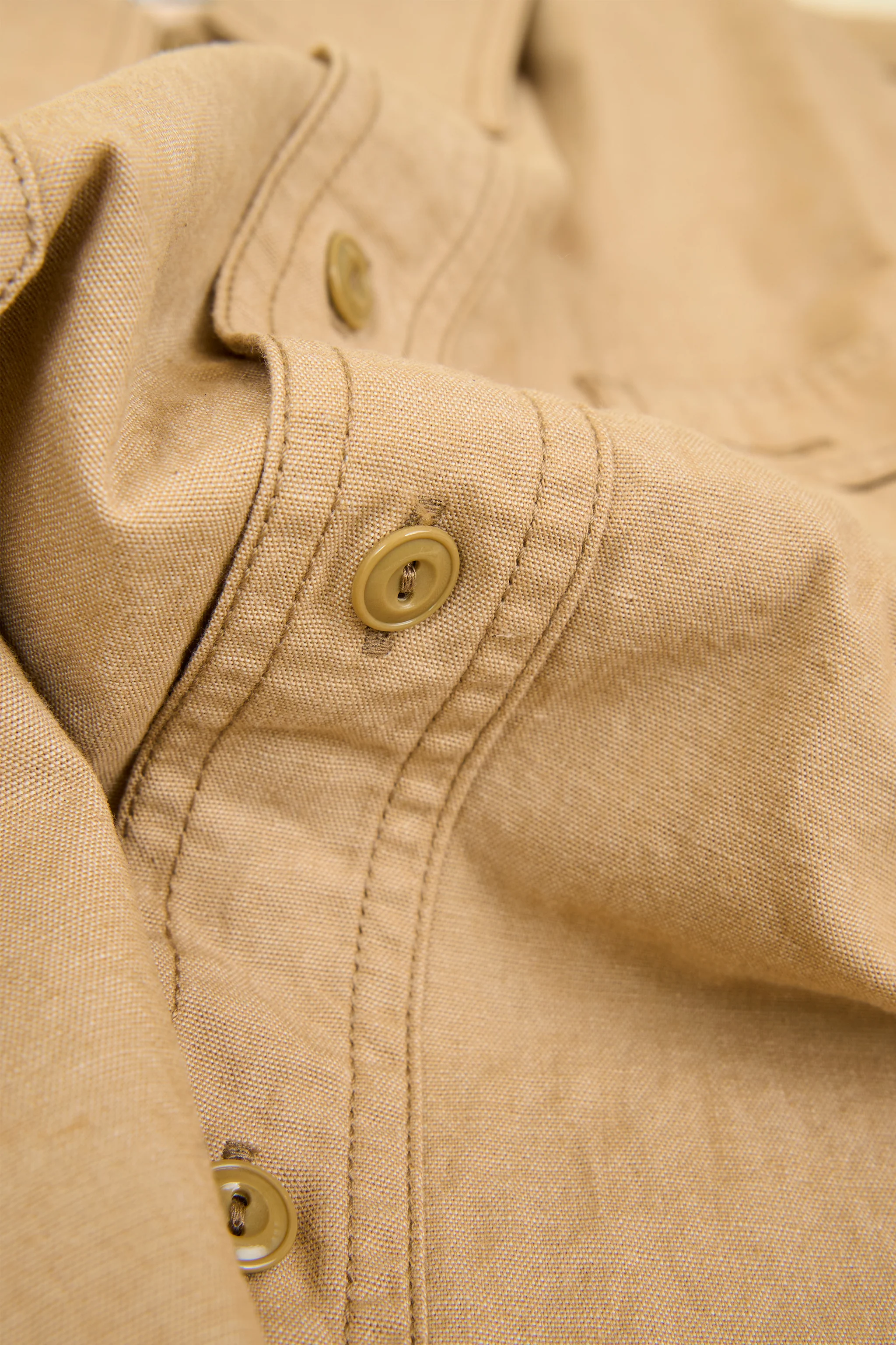 Pherrow's 60s Work Shirt - Beige - Image 3