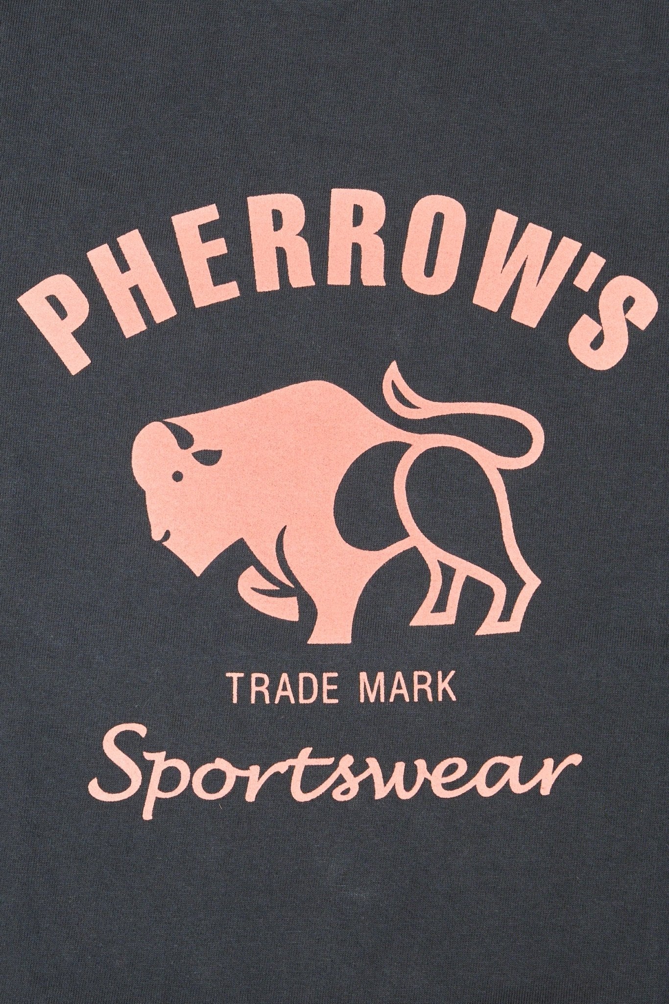 Pherrow's Classic Buffalo Print T-Shirt - Sulphur Black - Image 5