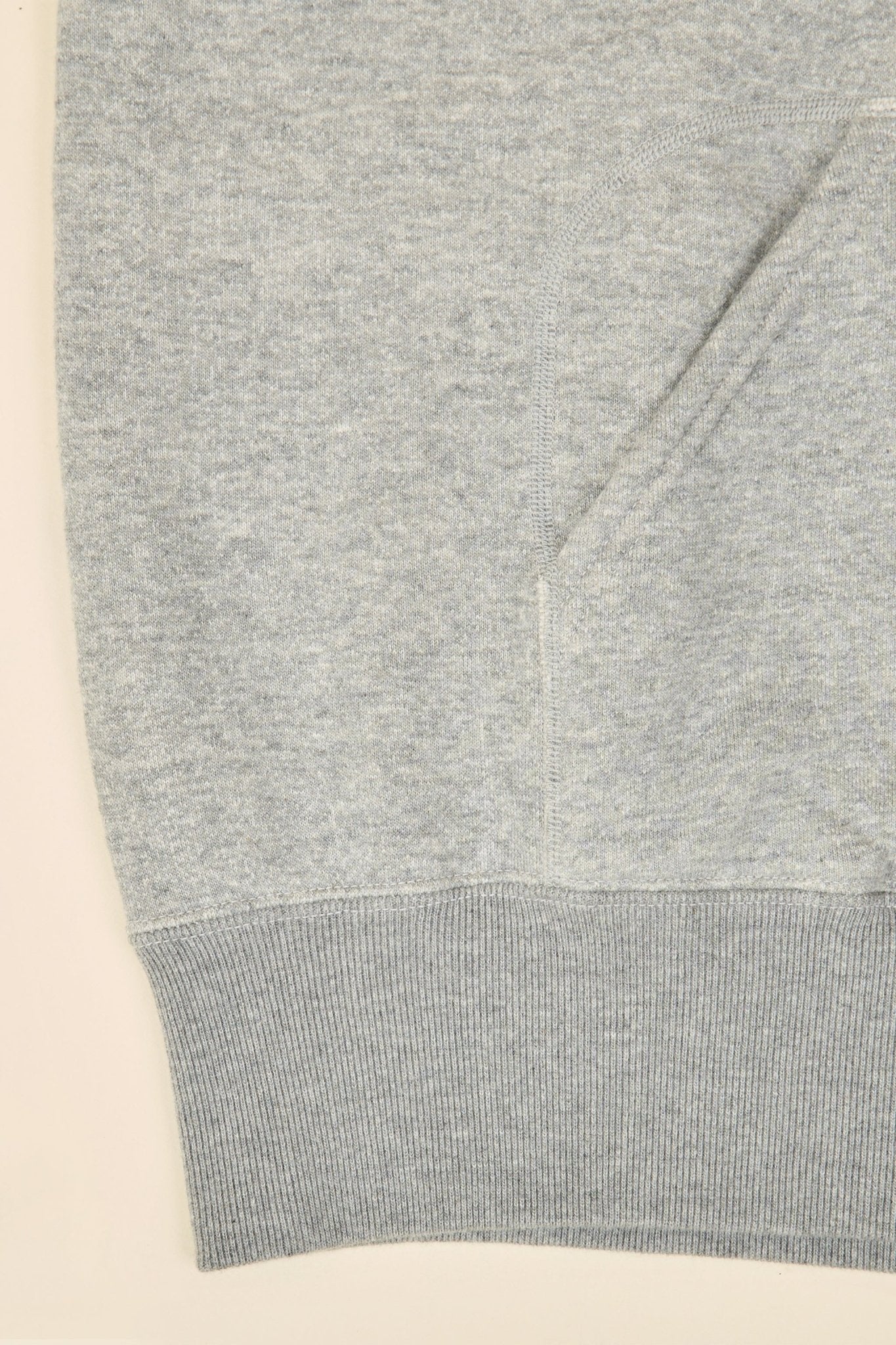 Pherrow's Loopwheel Hooded Raglan Sweatshirt - Heather Gray - Image 8