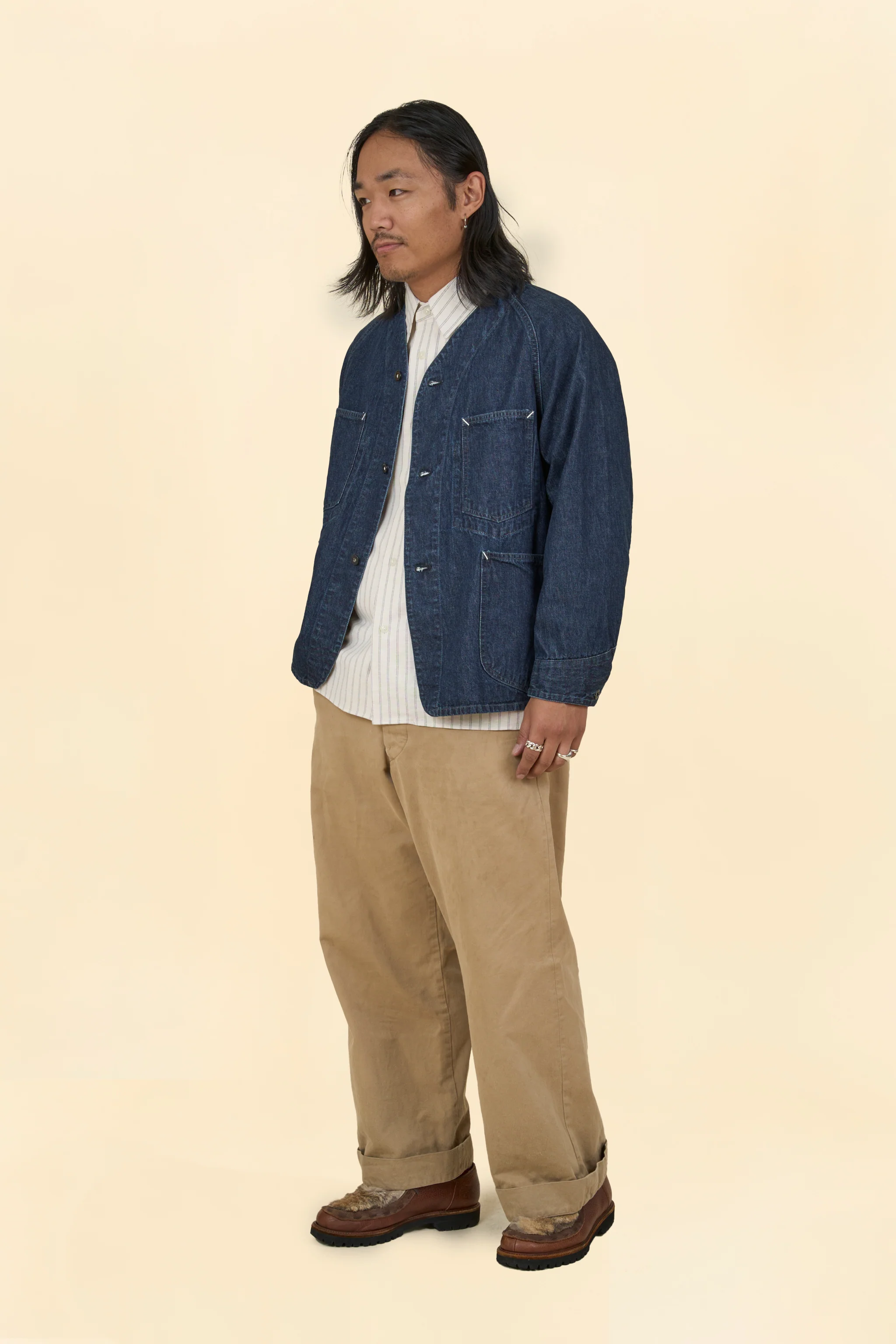 POST O’ALLS Post 47 DV Jacket – 10oz Denim - Image 3