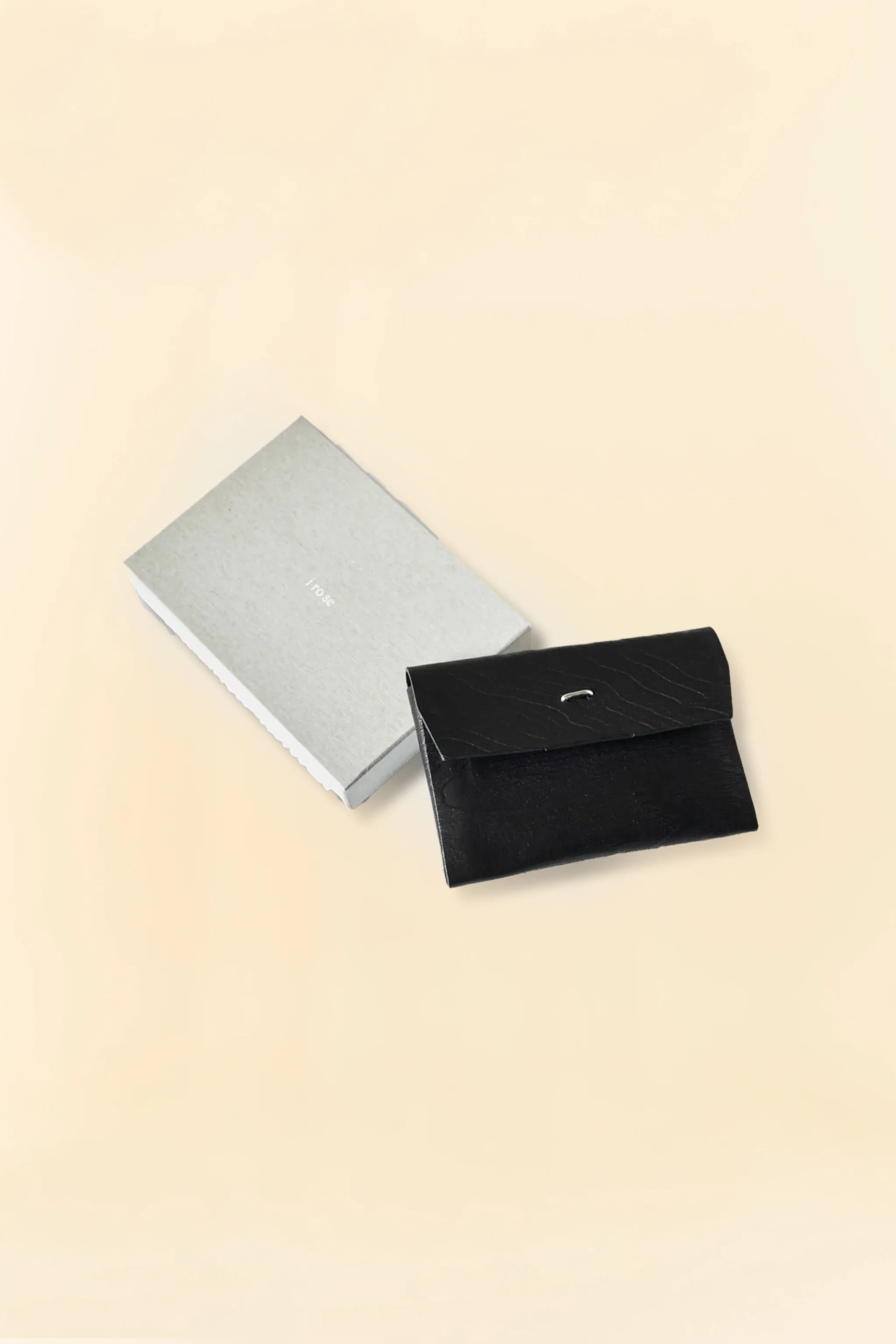 POST O'ALLS Leather Card Case - Black - Image 5