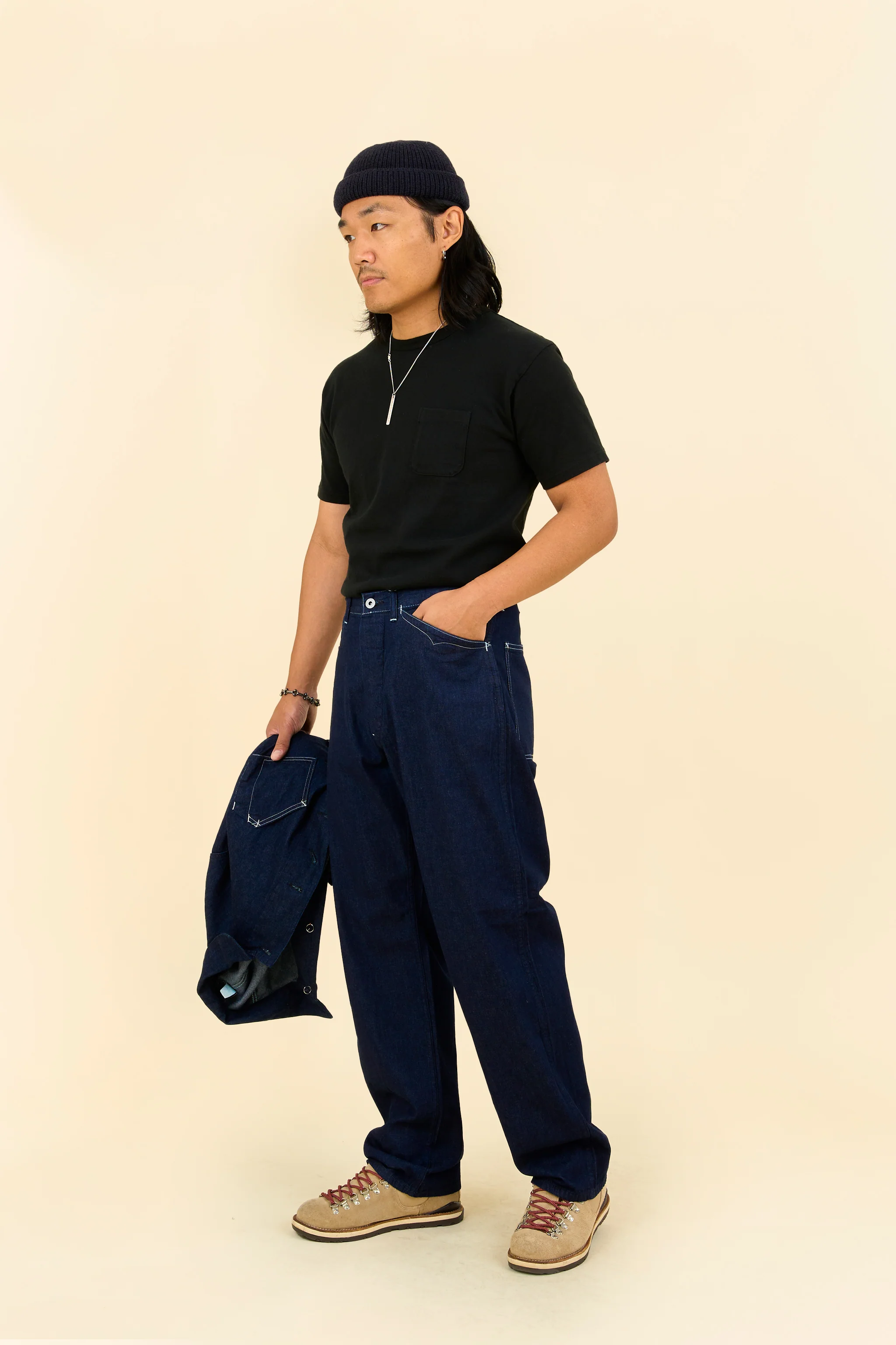 POST O'ALLS SWEETBEAR Bandtop Pants - Dark Indigo - Image 4