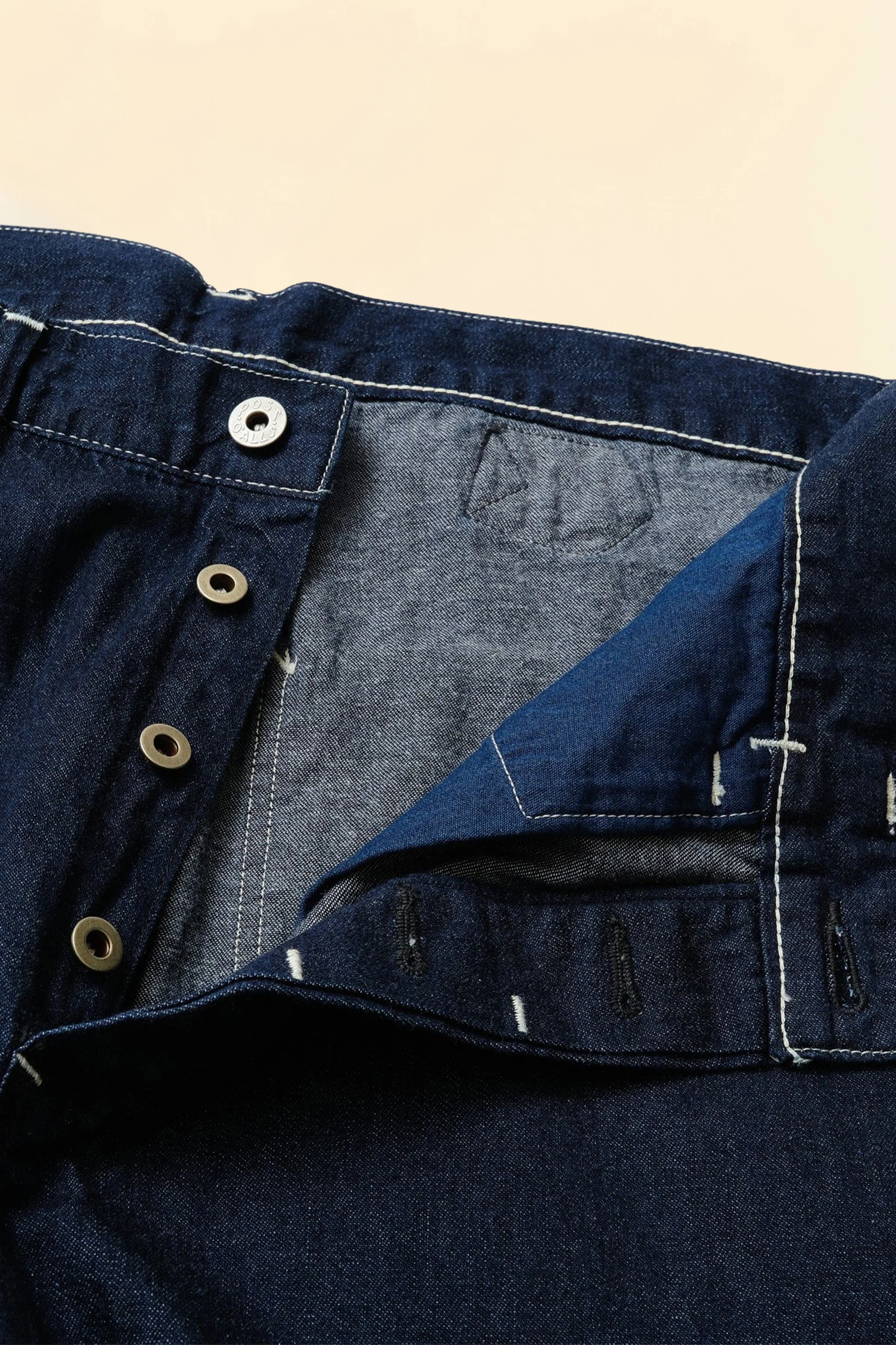 POST O'ALLS SWEETBEAR Bandtop Pants - Dark Indigo - Image 6
