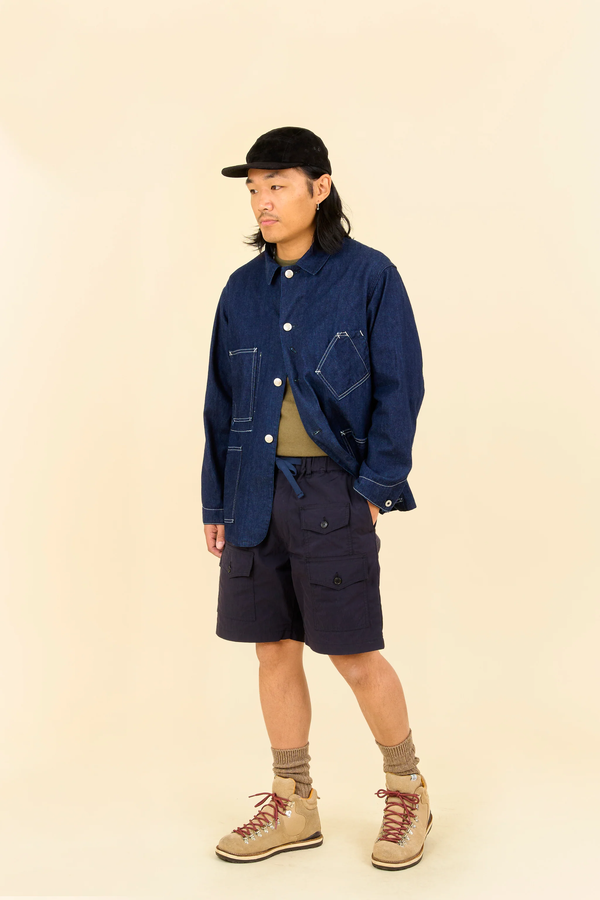 POST O'ALLS Town & Country Shorts - Navy - Image 4
