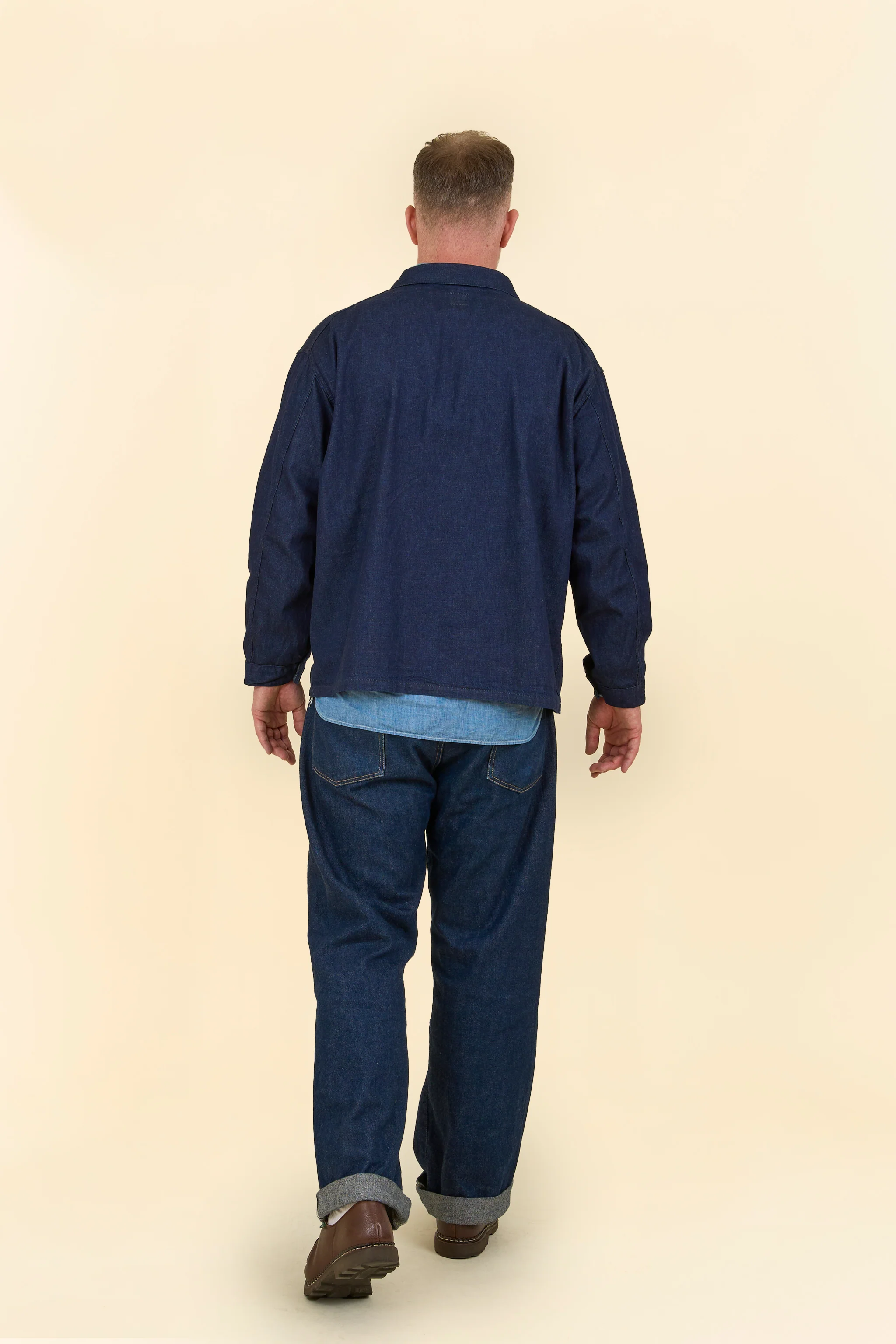 POST O'ALLS USMC 1930s Utility Jacket - Dark Indigo - Image 5