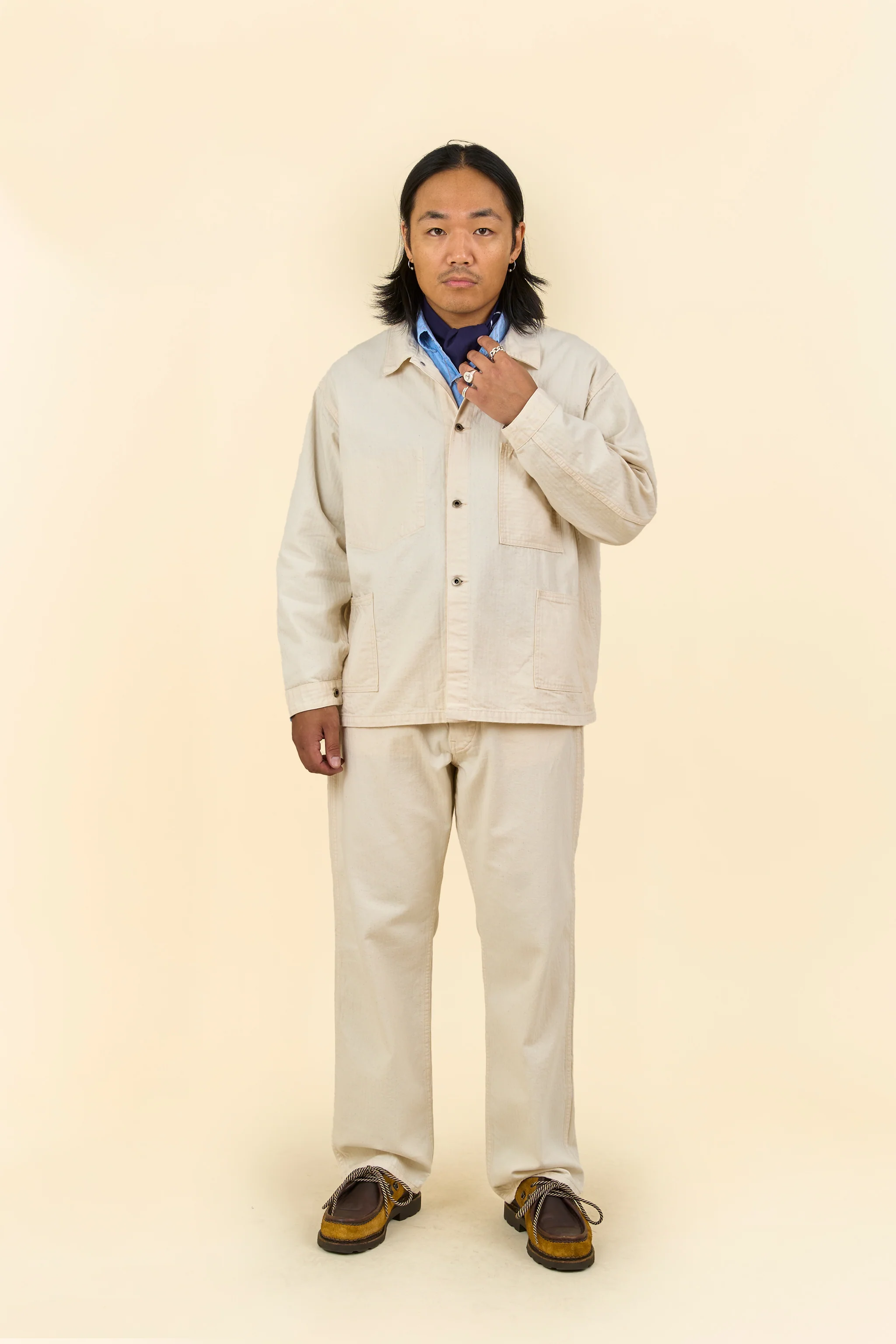 POST O'ALLS USMC 1930s Utility Jacket - Natural - Image 2