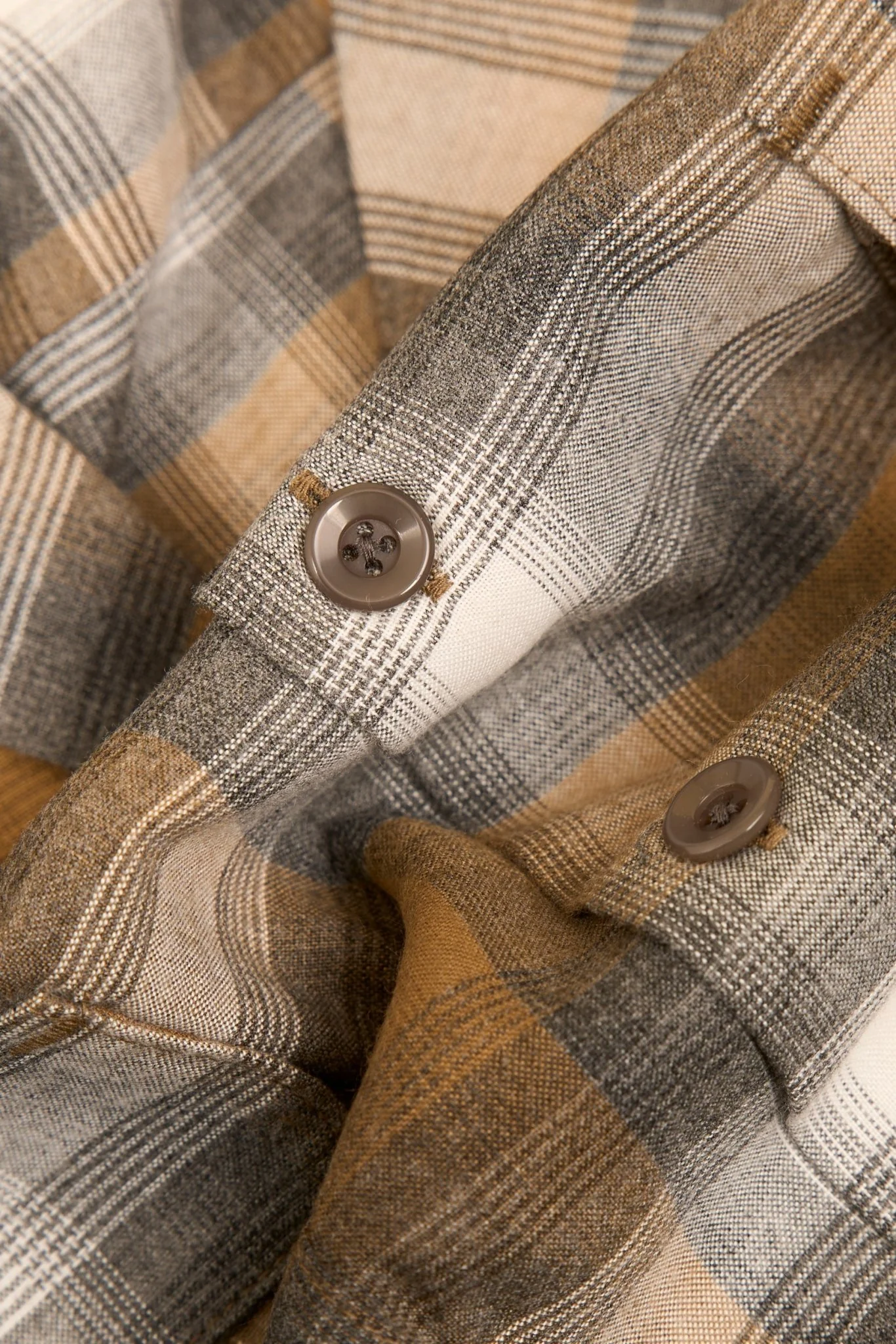 Radiall Belair Open Collar Shirt - Brown - Image 5
