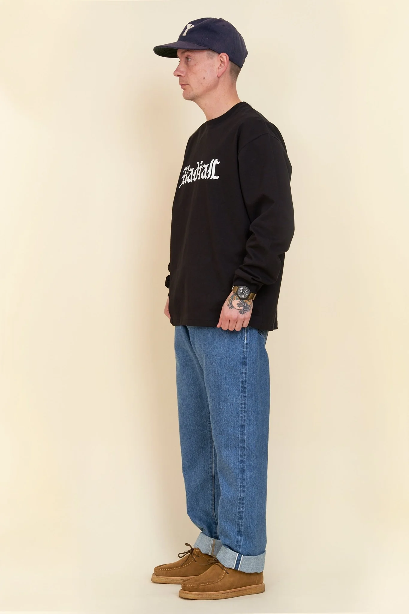 Radiall Hot Box L/S T-Shirt - Black - Image 4