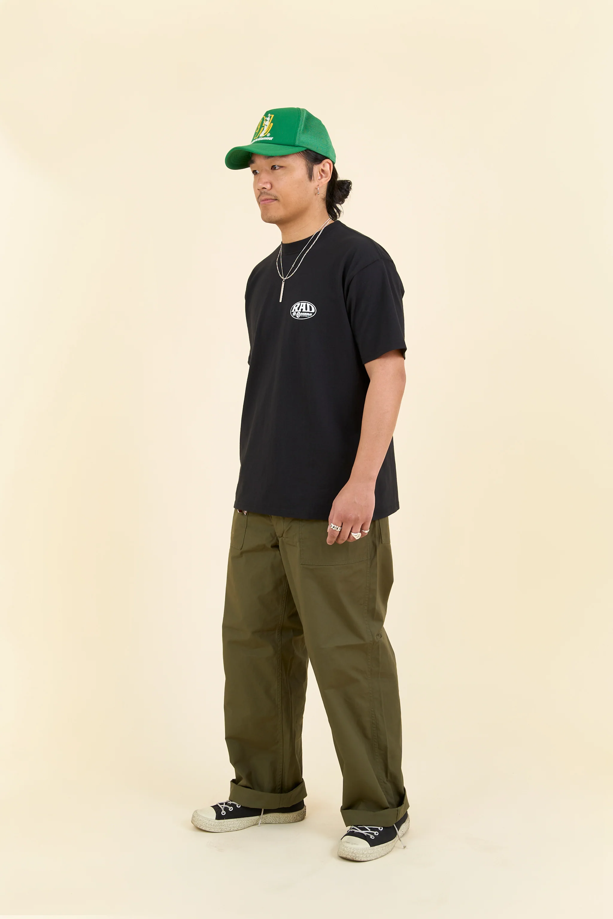 Radiall Label Crew Neck T-Shirt - Black - Image 3