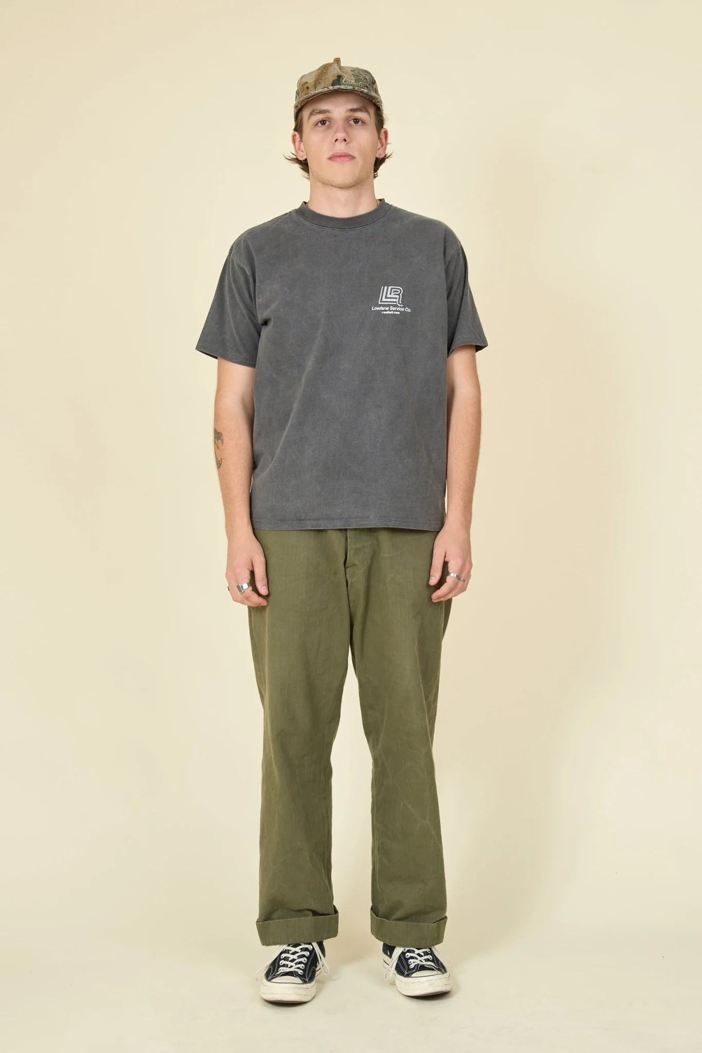 Radiall Lowlane T-Shirt - Shady Black - Image 2