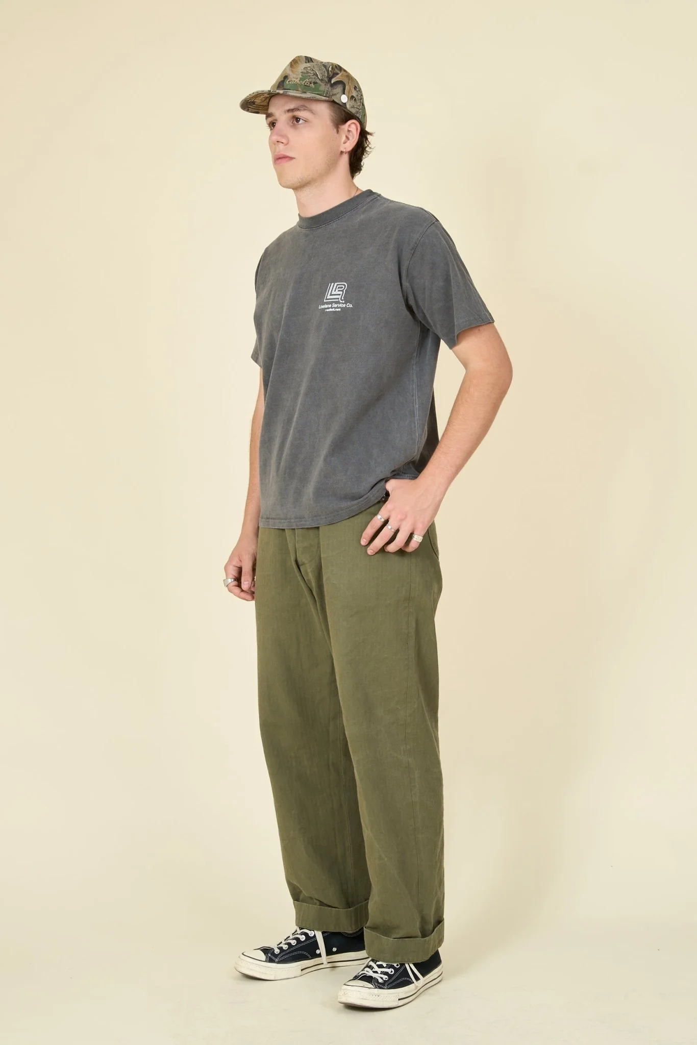 Radiall Lowlane T-Shirt - Shady Black - Image 4