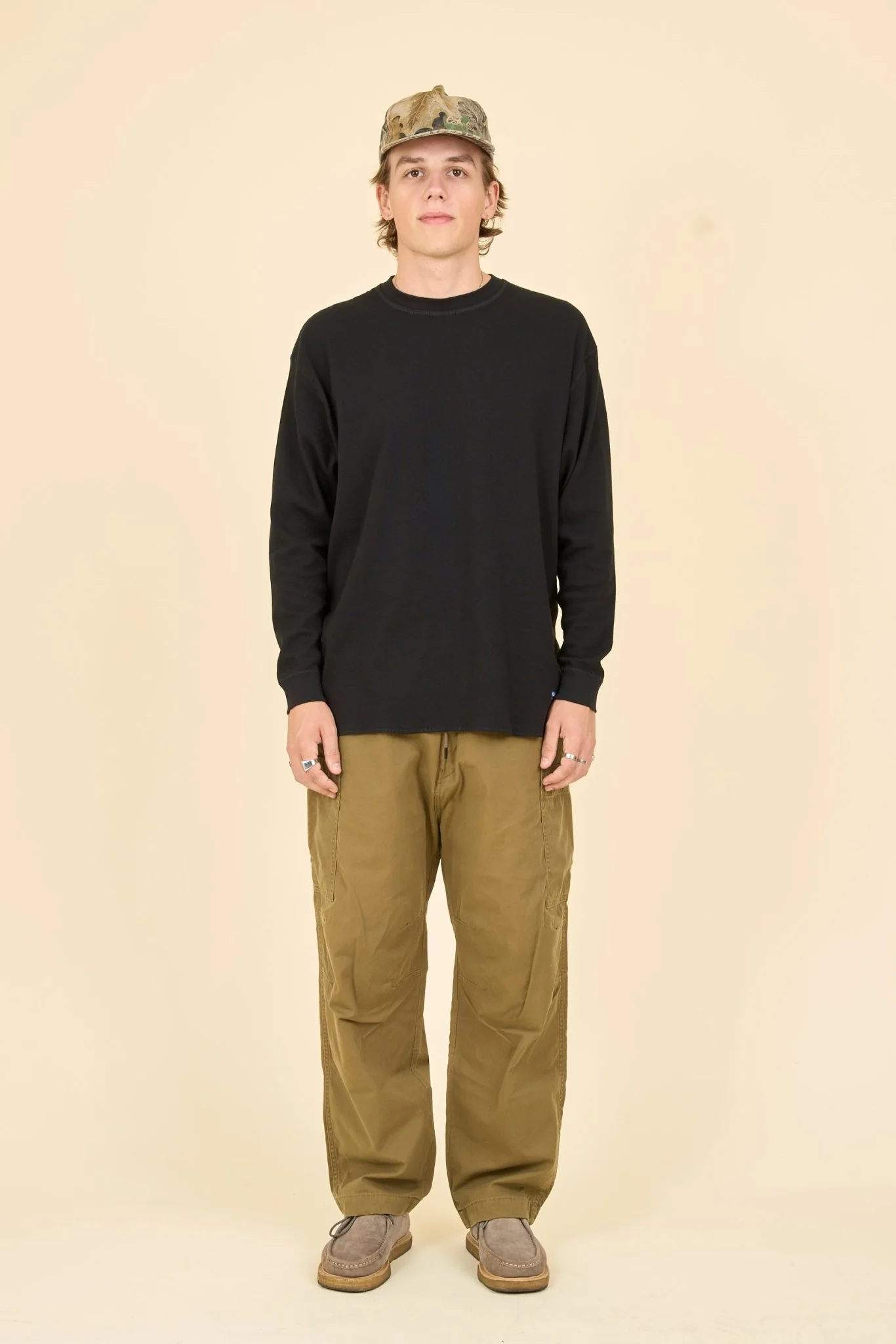 Radiall Mil Thermal Crew Neck L/S T-Shirt - Black - Image 2
